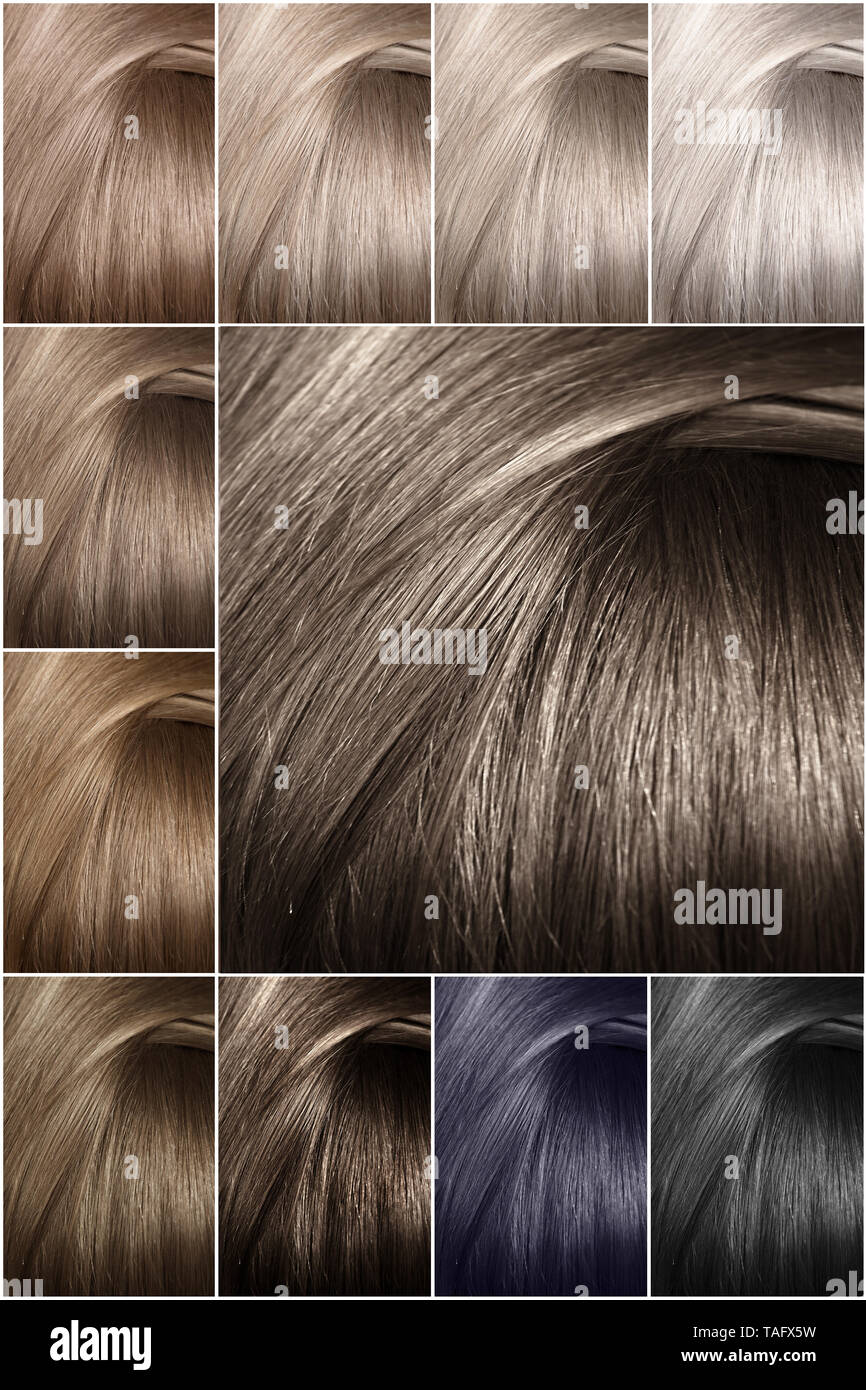 Hair colour palette -Fotos und -Bildmaterial in hoher Auflösung – Alamy