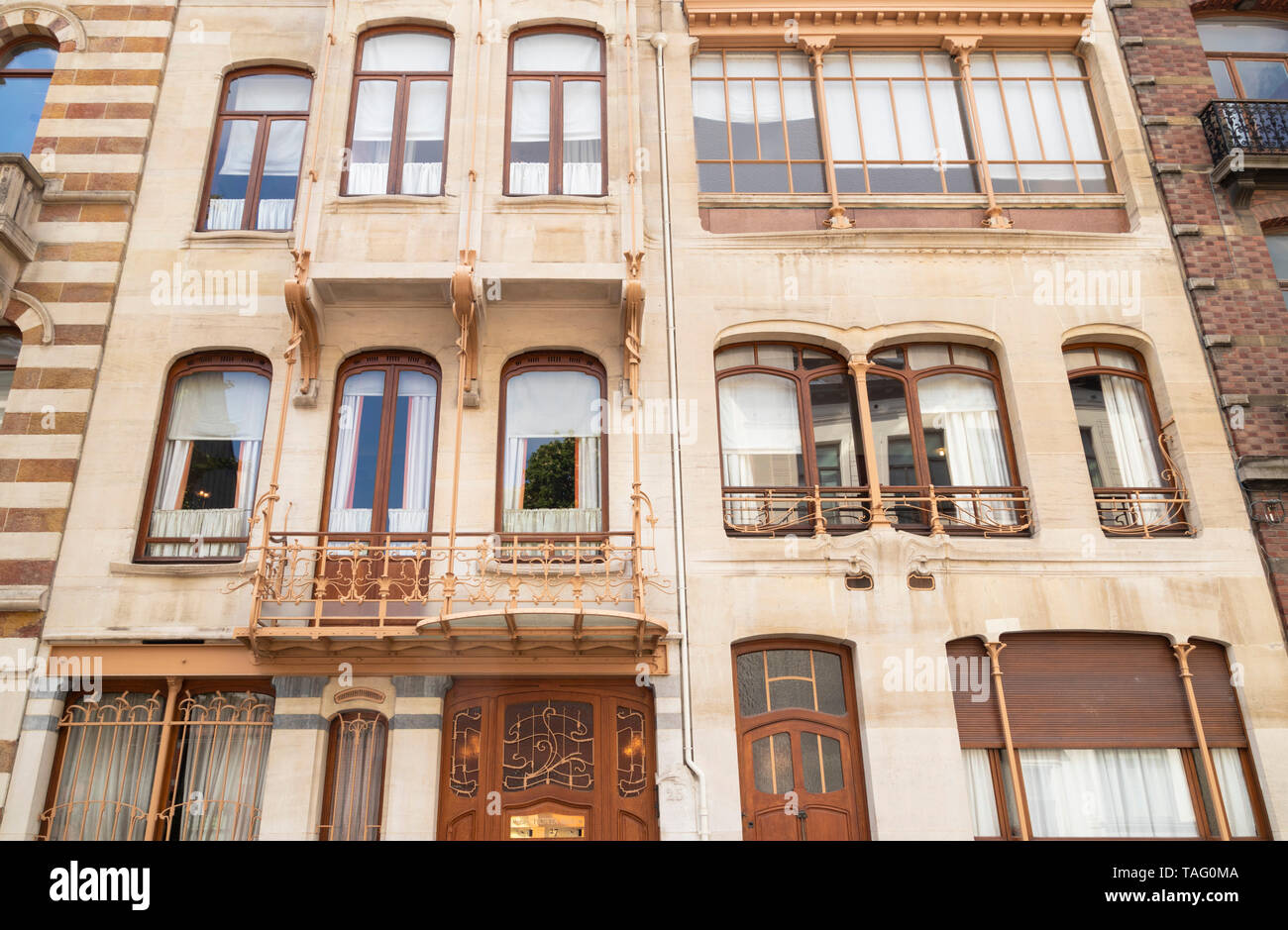 Äußere Haus Brüssel Brüssel horta Horta Museum Musée Horta Brüssel Belgien Eu Europa Stockfoto