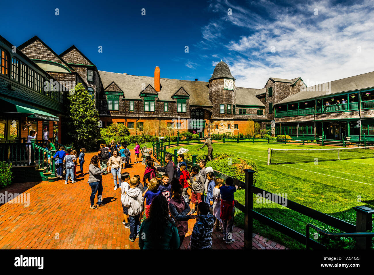 International Tennis Hall of Fame Newport Casino Newport, Rhode Island, USA Stockfoto