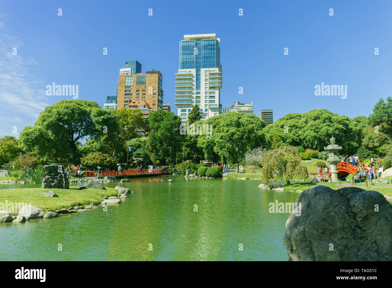 Die Buenos Aires Japanischer Garten Jardin Japones ist ein öffentlicher Garten in Buenos Aires, Argentinien 24.05.2019. Foto Stockfoto