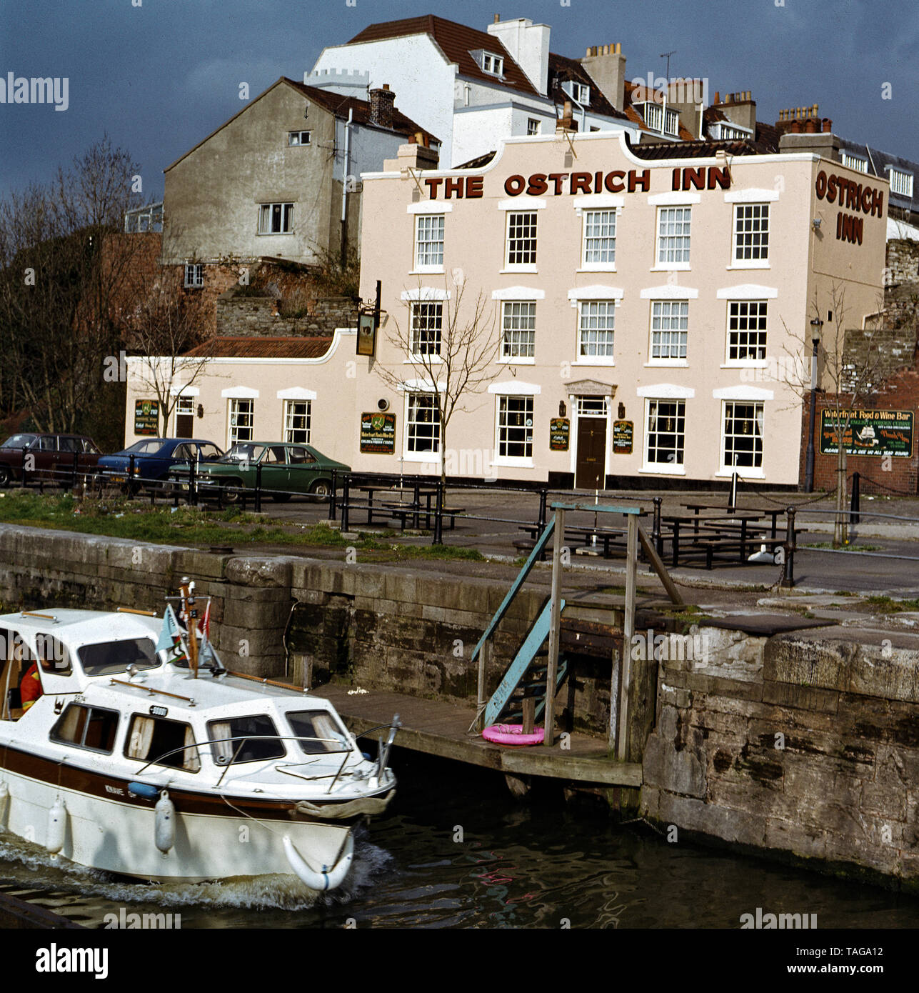 Der Strauß Inn, Bristol, 1982 Stockfoto