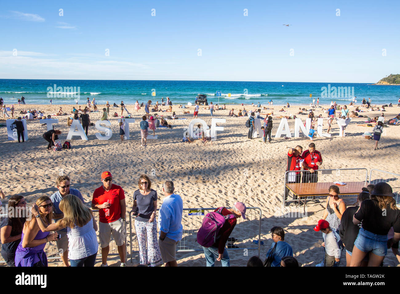 Geschmack von Manly Essen und Wein Festival in Manly Beach, Sydney, Australien Stockfoto