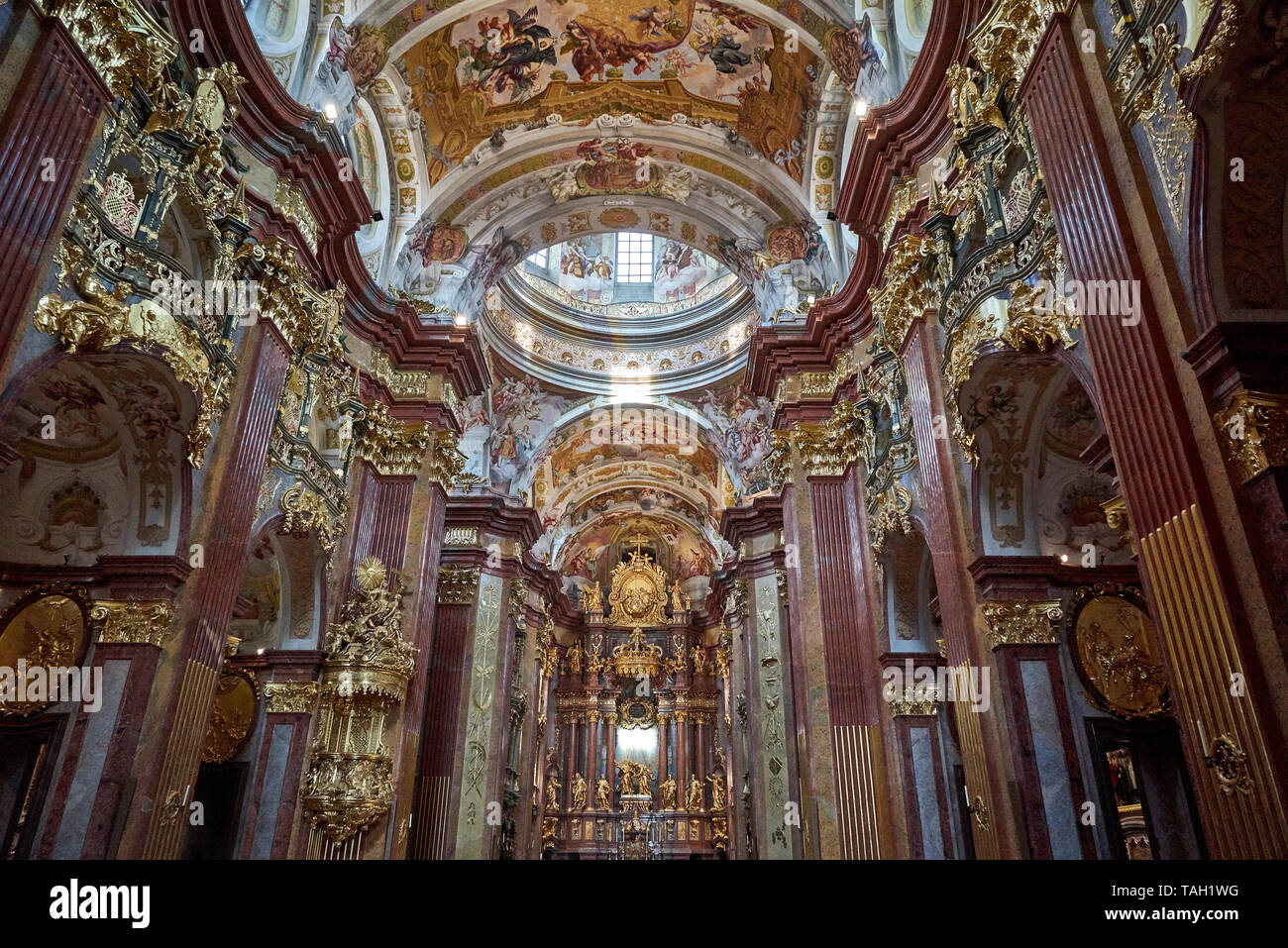 Bilder von und rund um das Stift Melk, Melk, Österreich Stockfoto