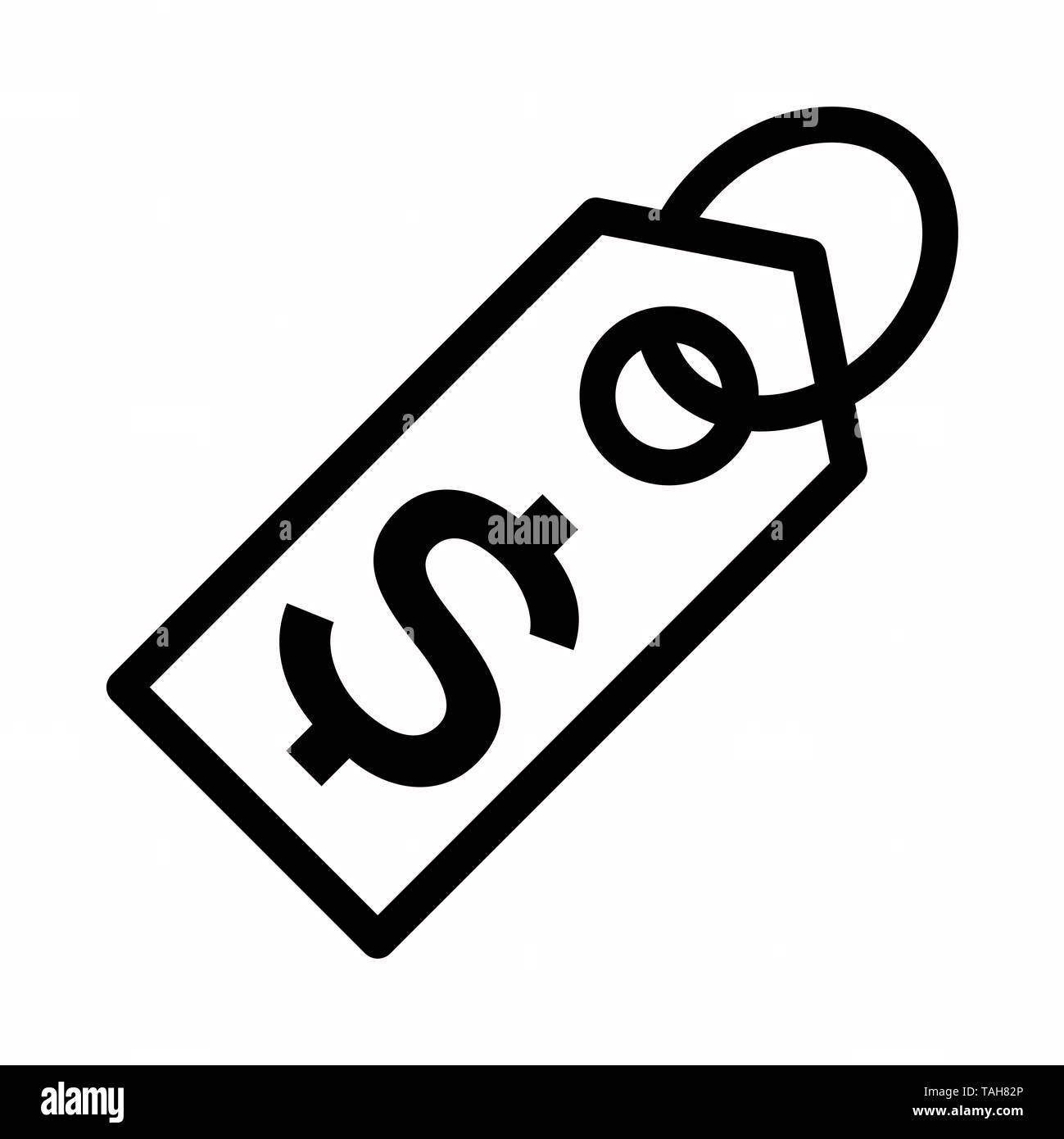 Label Line Symbol vektor Logo oder Bild Stockfoto