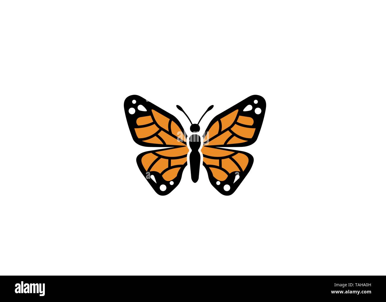 Kreative Butterfly Logo Stock Vektor