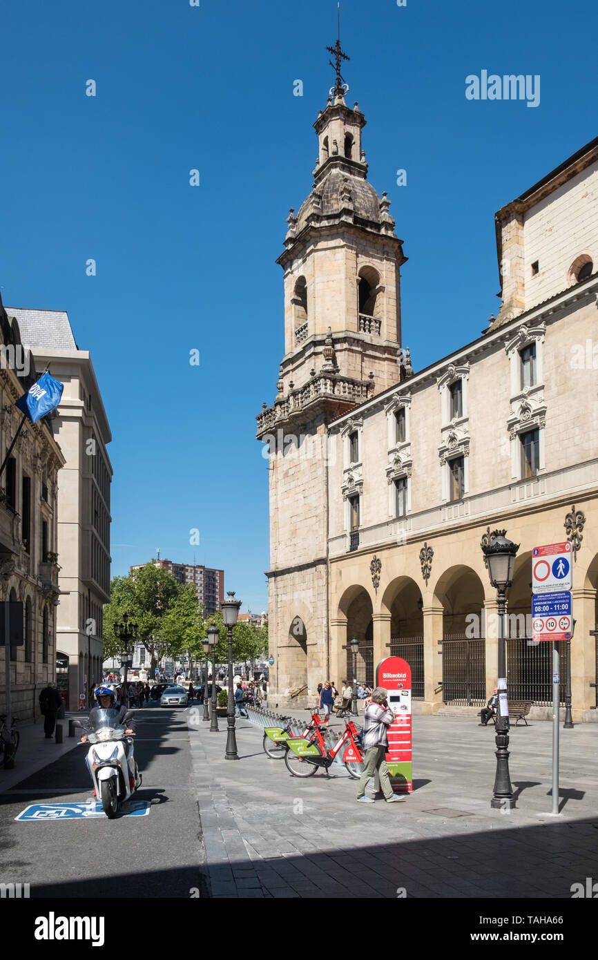 Kirche des Heiligen Antonius der Große (Iglesia de San Anton), Altstadt, Casco Viejo, Bilbao, Baskenland, Spanien Stockfoto