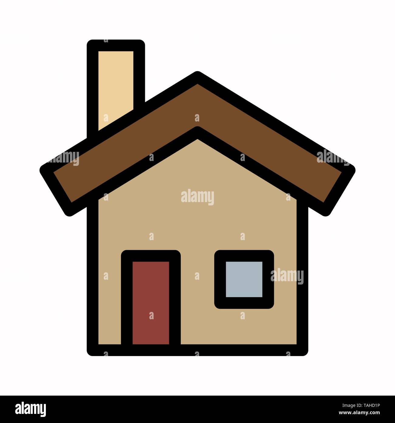 Home Symbol vektor Logo oder Bild. Stock Vektor