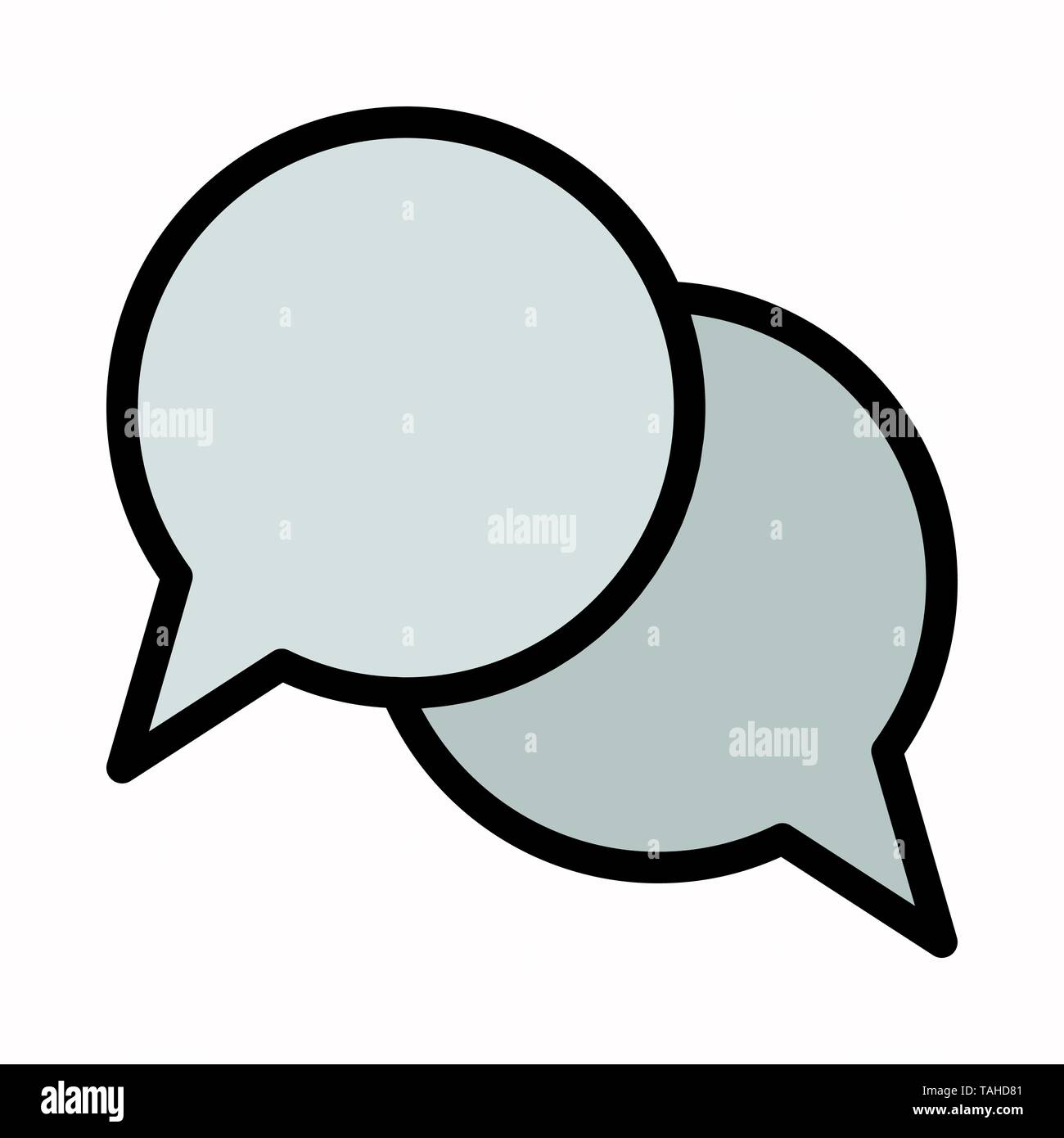 Sprechblase Symbol Chat vektor Symbol logo oder Illustration. Stock Vektor