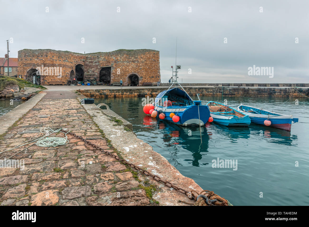 Beadnell, Northumberland, England, UK, Europa Stockfoto