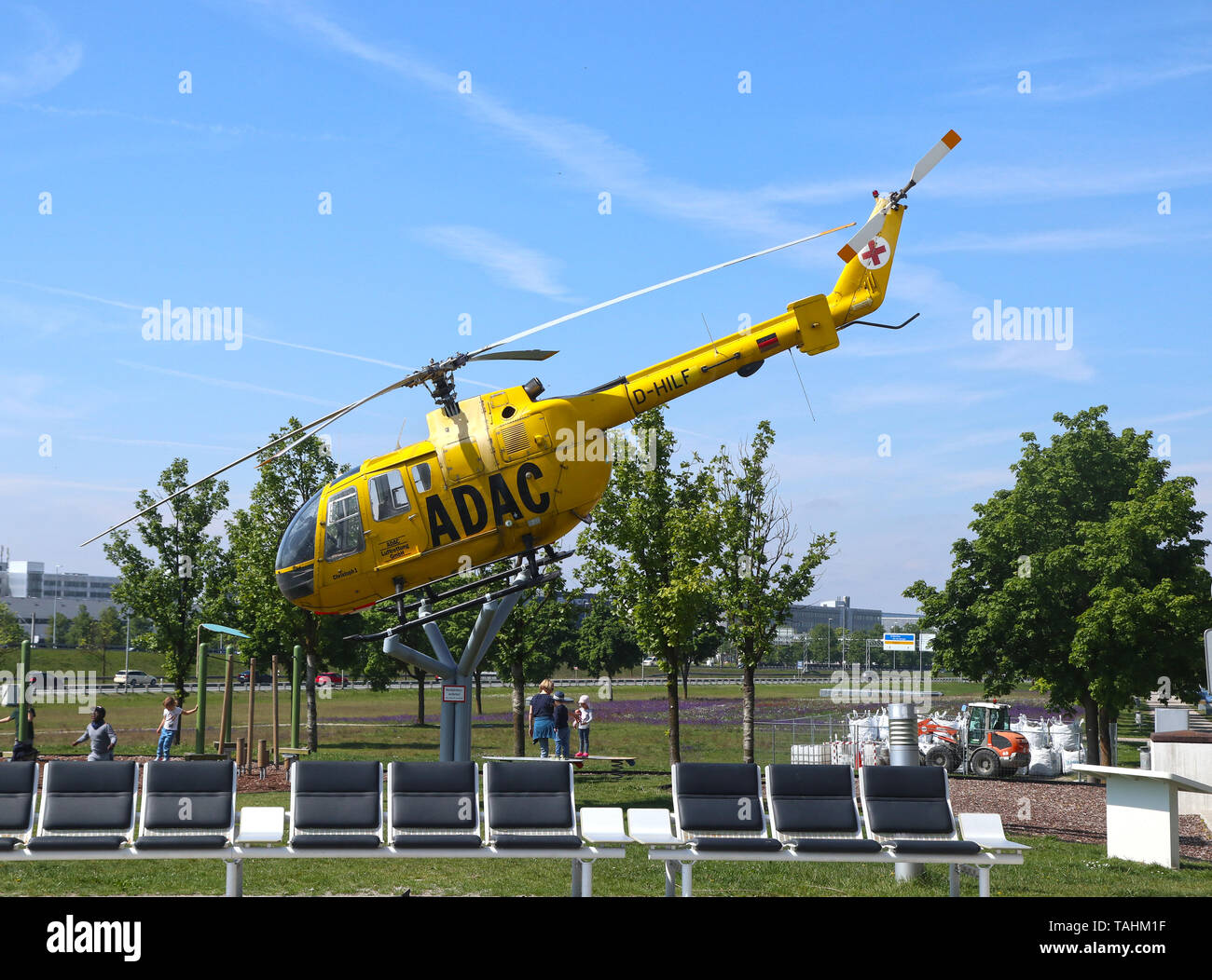 Besucher Park P80 Flughafen München www.alamy.de