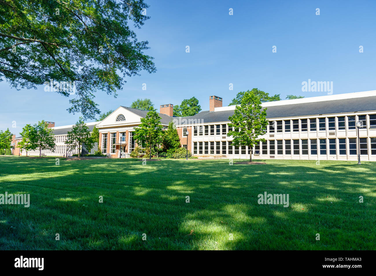 GREENVILLE, SC, USA - 2. Mai: Furman, Halle an der Furman University am 2. Mai 2019 in Greenville, South Carolina. Stockfoto