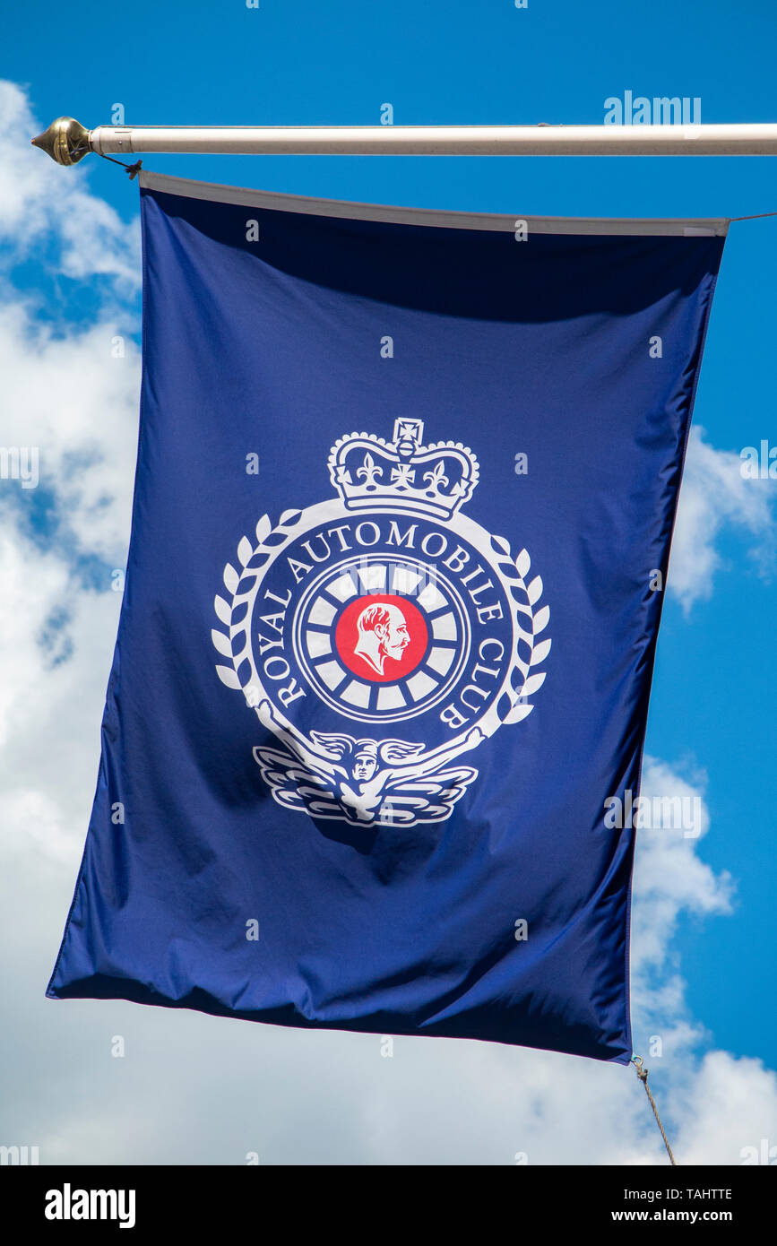 Union Fahnen auf der Mall im Zentrum von London. Stockfoto