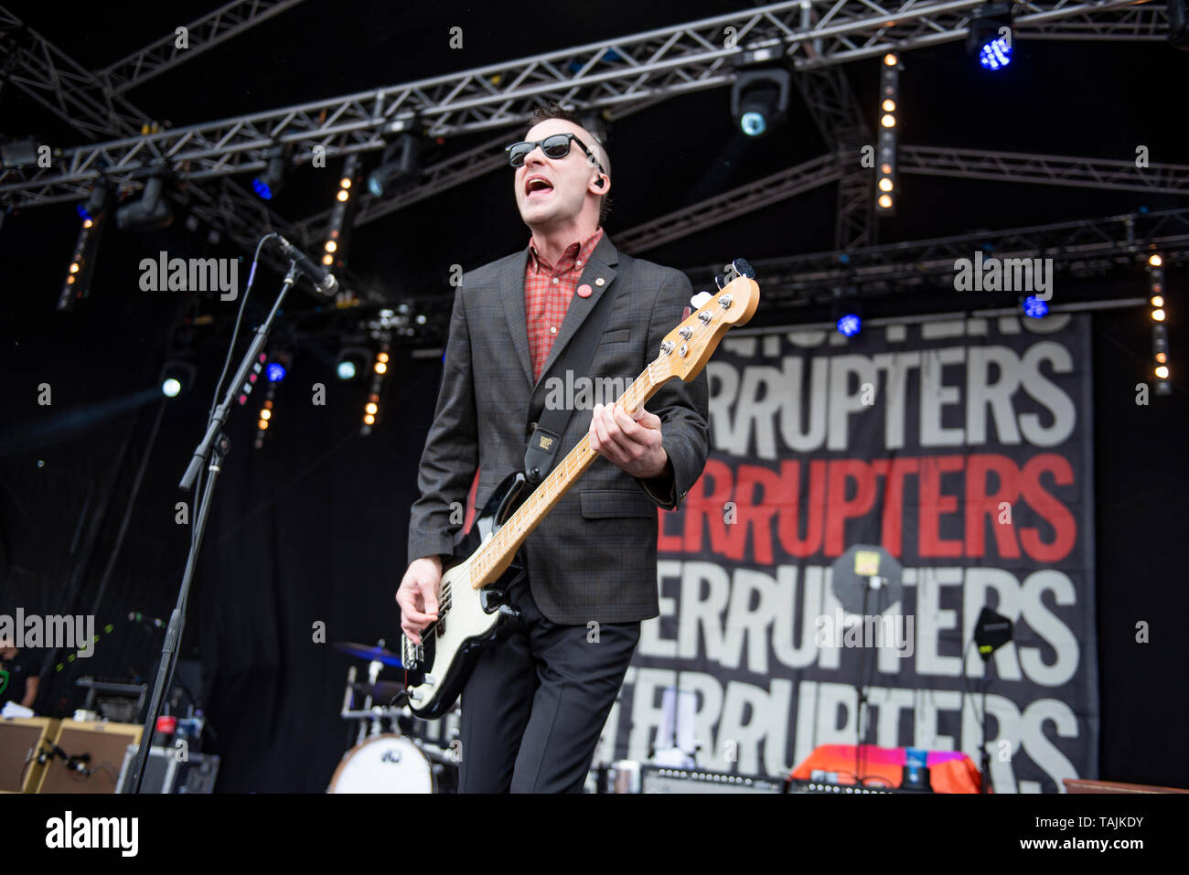 Leeds, Großbritannien. 25. Mai 2019. Die Unterbrecher führen an die 2019 Slam Dunk Festival nördlich auf den Punk in Drublic Bühne 2019-05-25 Stockfoto