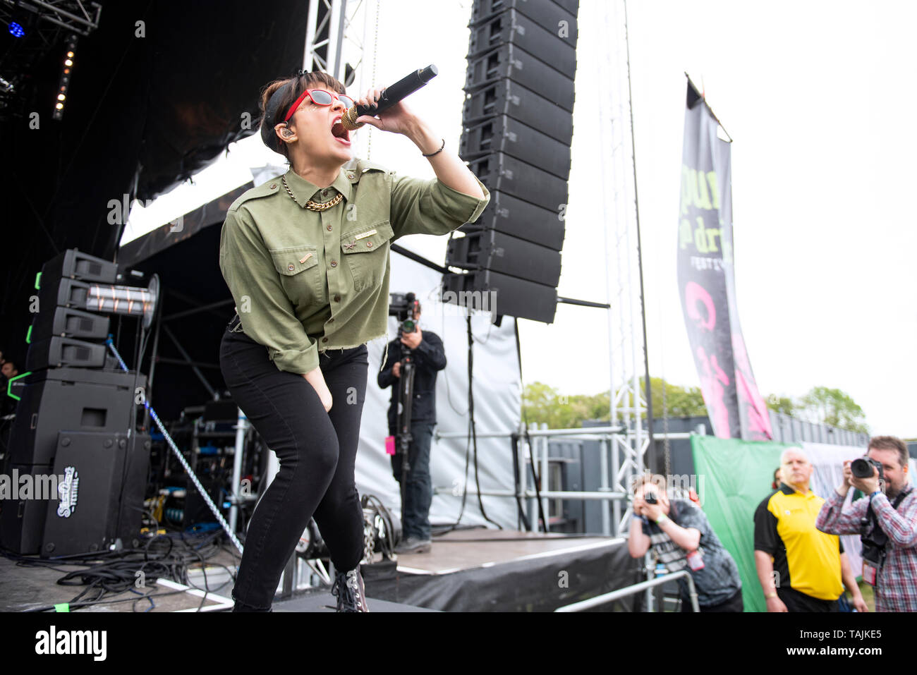 Leeds, Großbritannien. 25. Mai 2019. Die Unterbrecher führen an die 2019 Slam Dunk Festival nördlich auf den Punk in Drublic Bühne 2019-05-25 Stockfoto