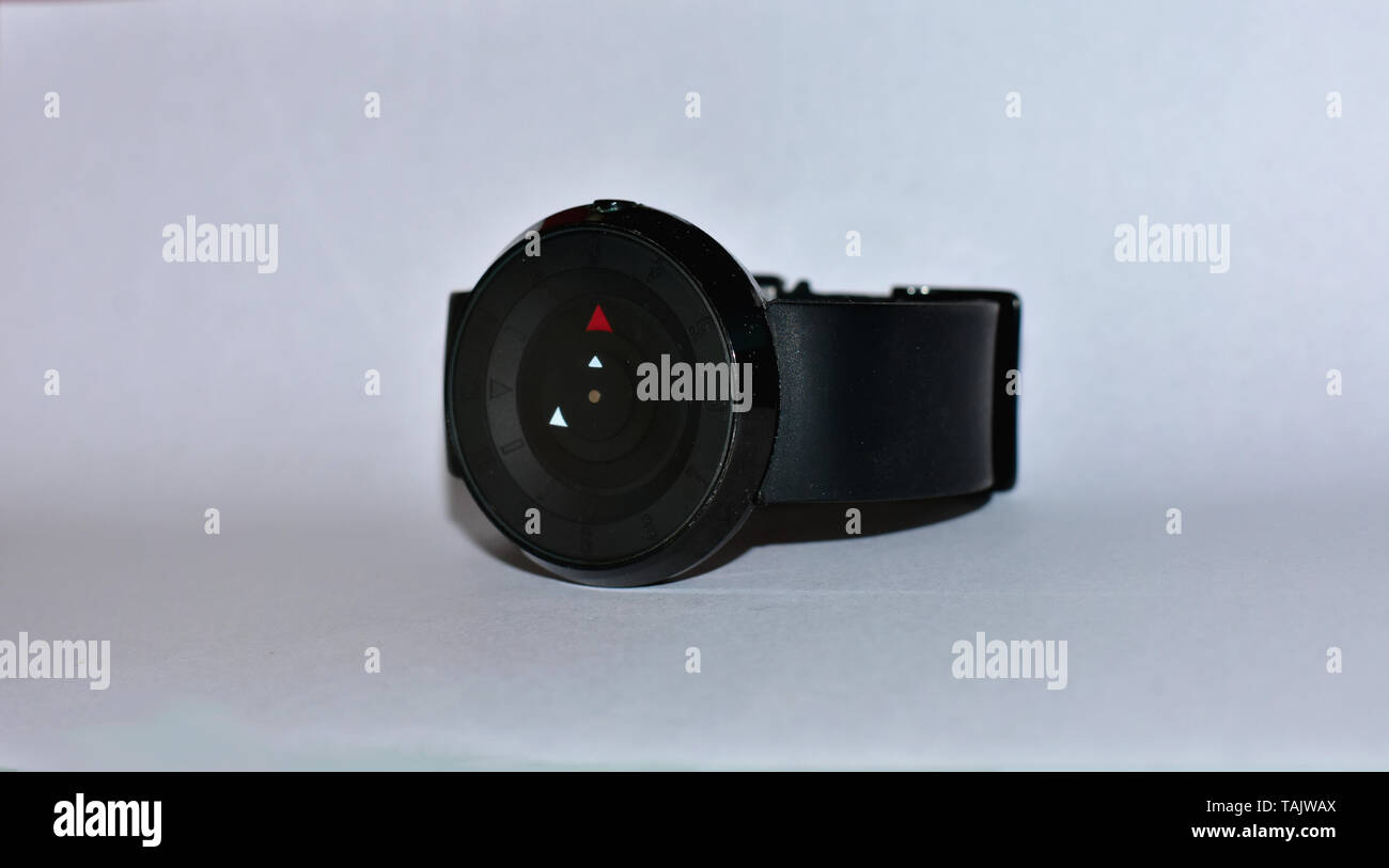 Bild eines Black Watch mit einem weißen Hintergrund. Stockfoto