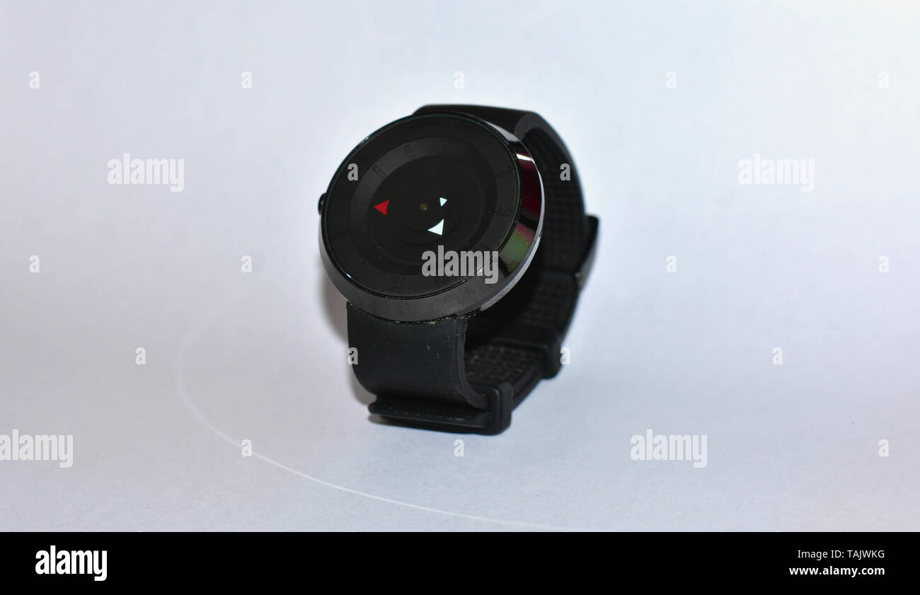 Bild eines Black Watch mit einem weißen Hintergrund. Stockfoto
