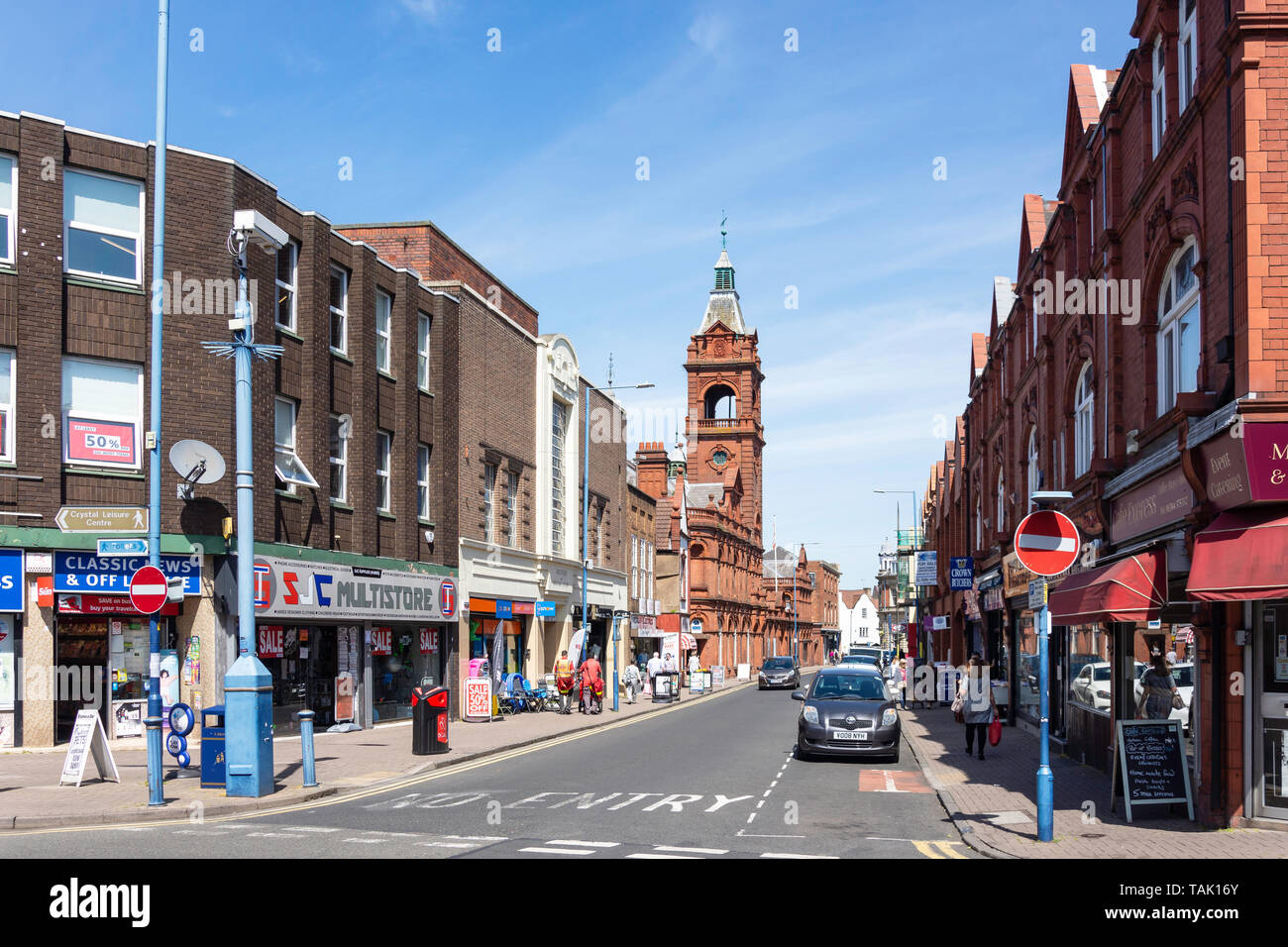 Stourbridge Rathaus, Market Street, Stourbridge, West Midlands, England, Vereinigtes Königreich Stockfoto