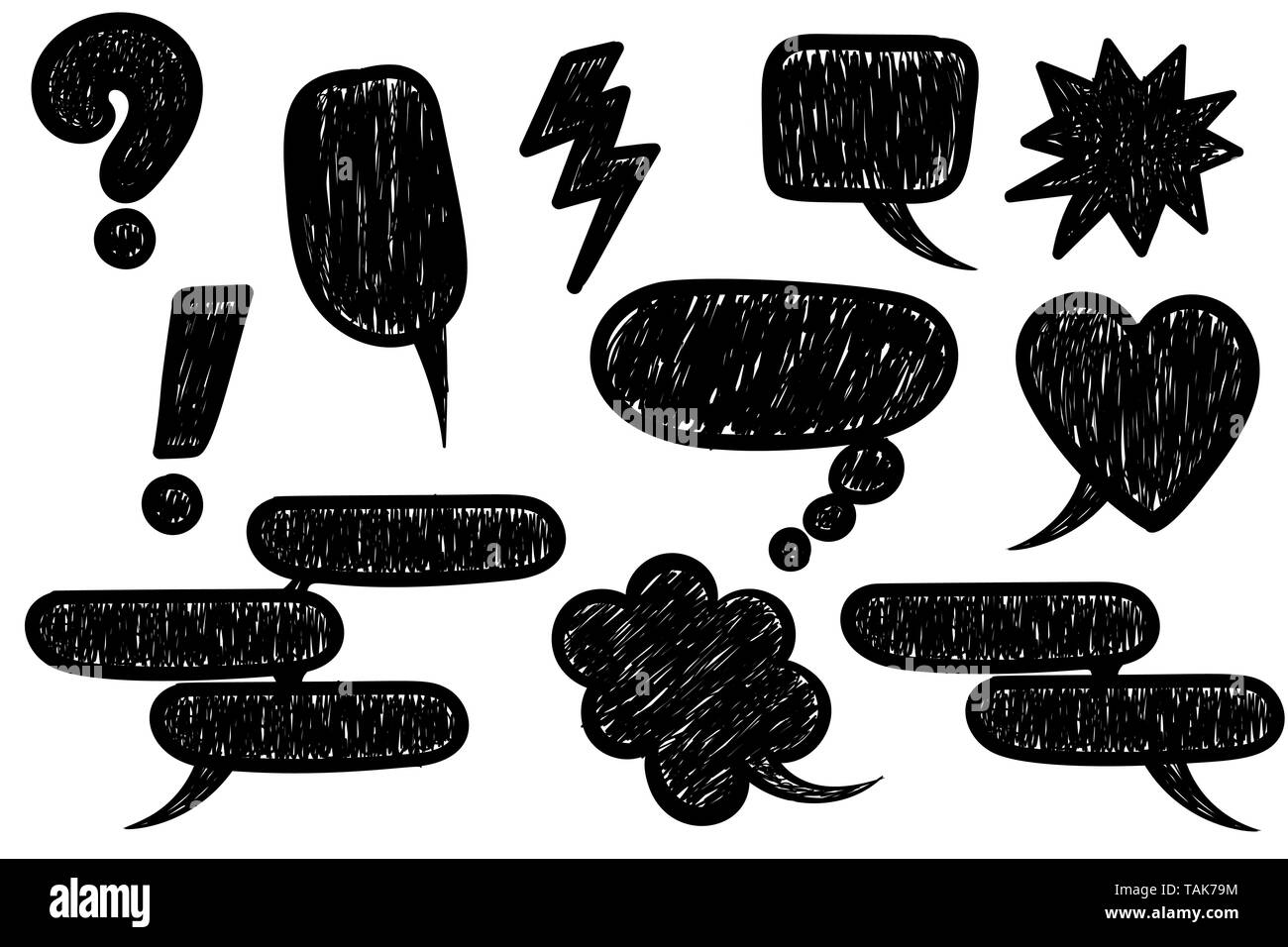 Comic Text Sprechblase Stock Vektor