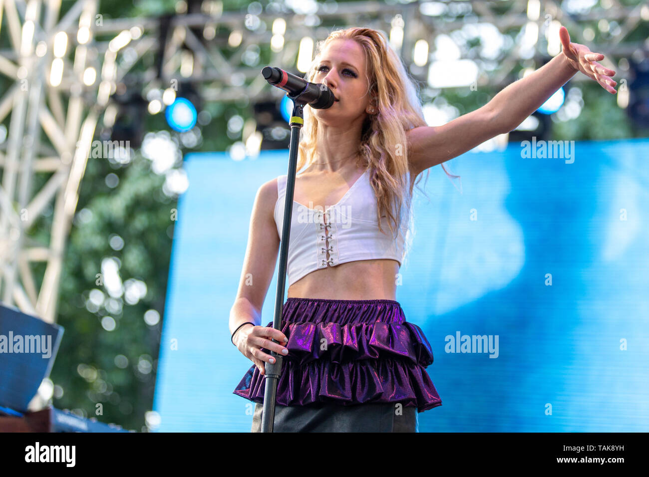 Mai 25, 2019 - Napa, Kalifornien, USA - SAMANTHA GONGOL von Marian Hill während des BottleRock Music Festival in Napa, Kalifornien (Bild: © Daniel DeSlover/ZUMA Draht) Stockfoto