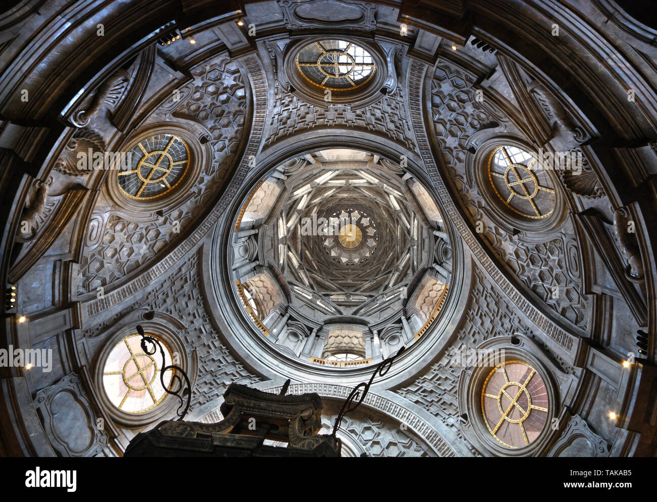Kapelle der Heiligen Grabtuch (innen), der Piazza San Giovanni, Turin, Italien Stockfoto
