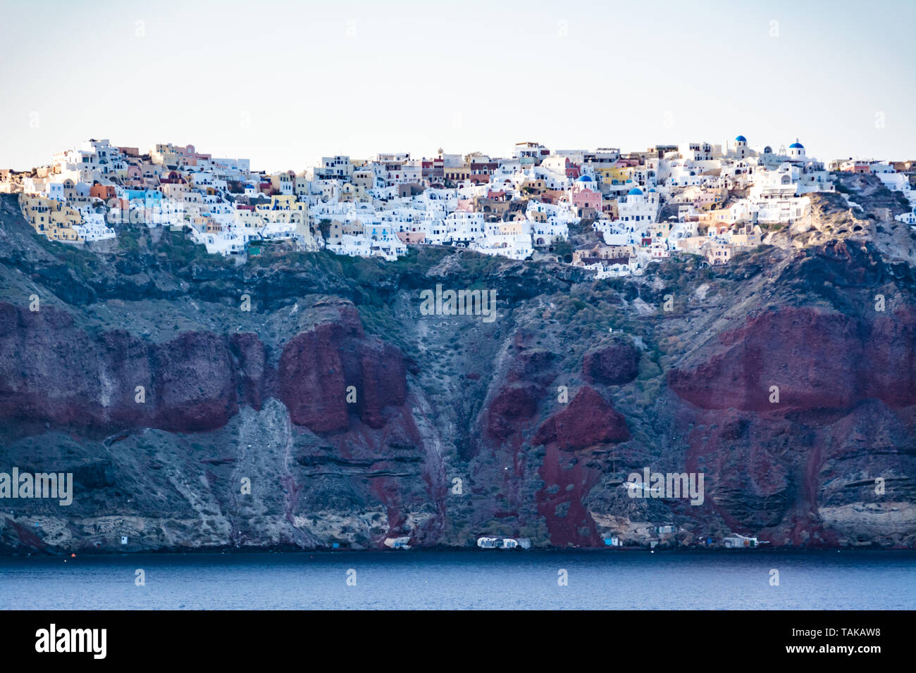 Panorama Thira (Santorini) Stockfoto