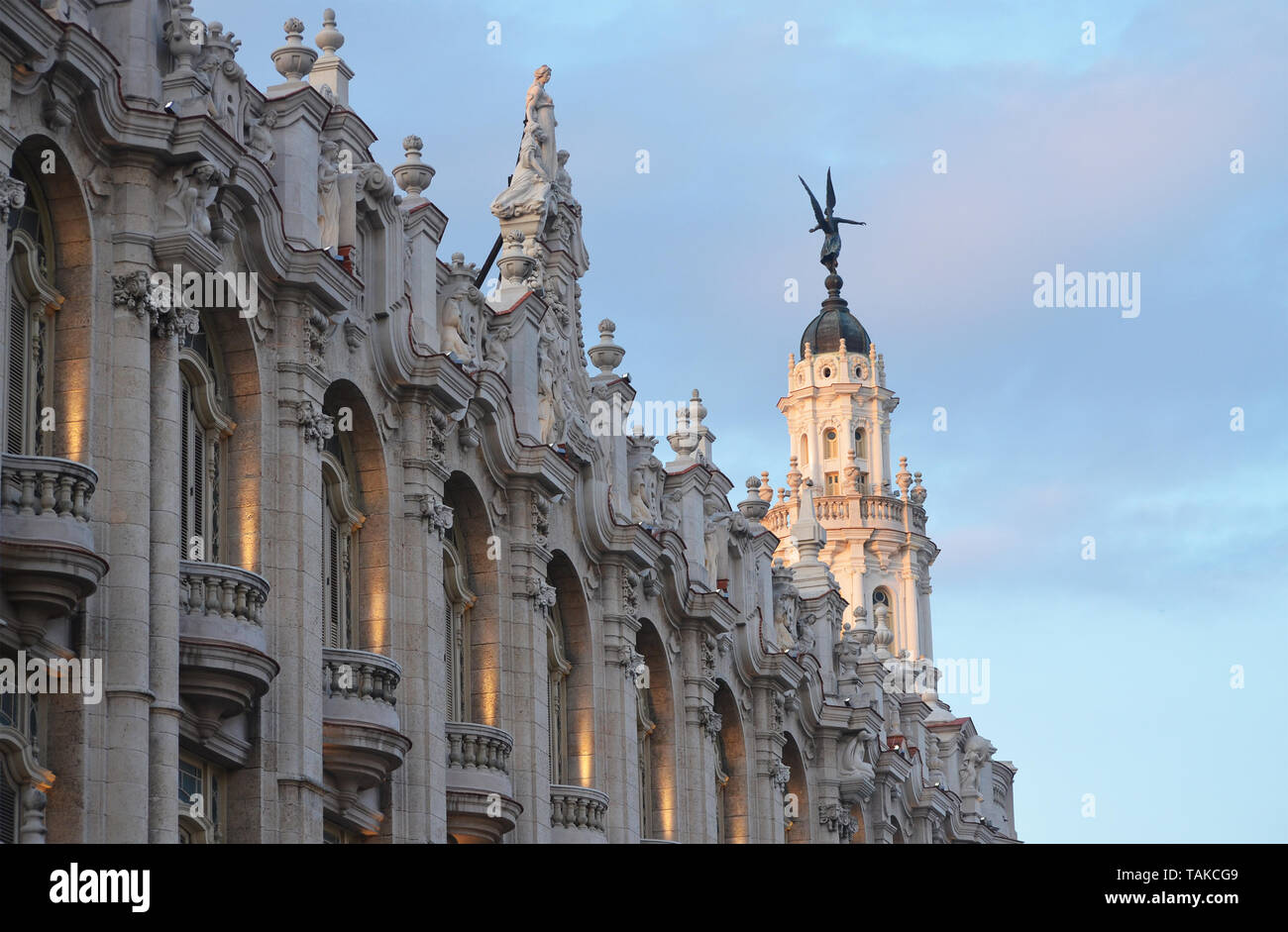 Gran Teatro de La Habana (Gran Teatro de La Habana Alicia Alonso) in das Capitolium Square, Havanna, Kuba Stockfoto