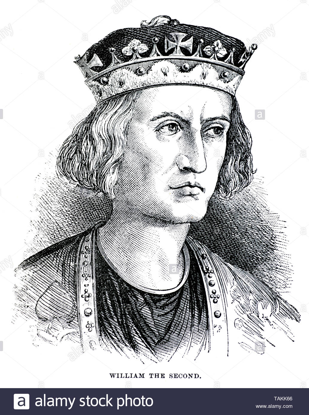 Wilhelm II., 1056 - 1100, König von England von 1087 bis 1100 Stockfoto