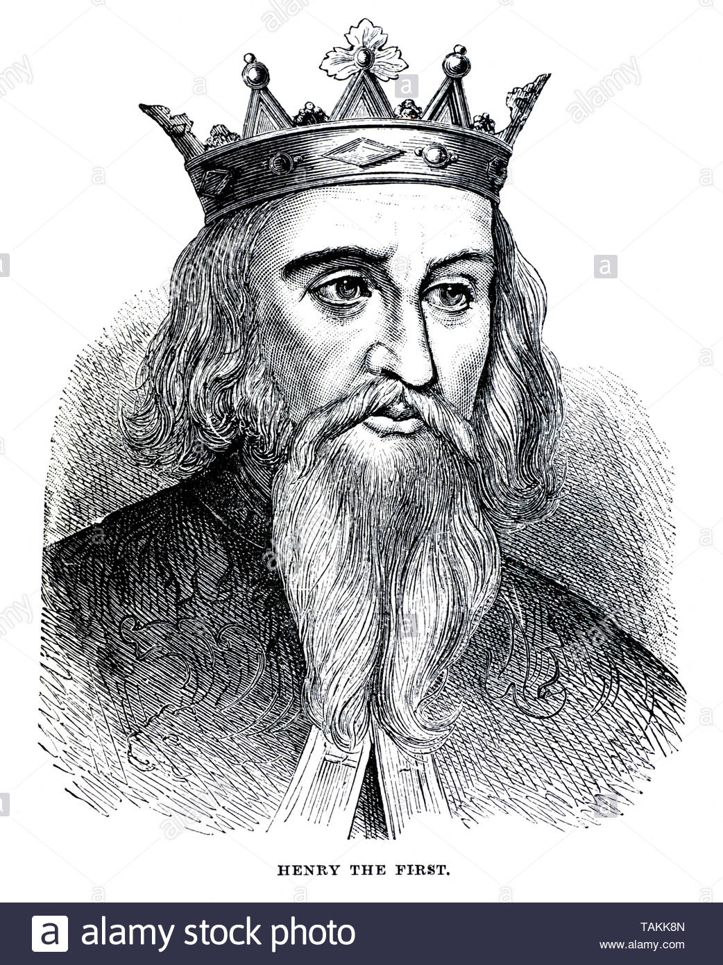 Heinrich I., 1068 - 1135, König von England von 1100 bis zu seinem Tod im Jahr 1135 Stockfoto