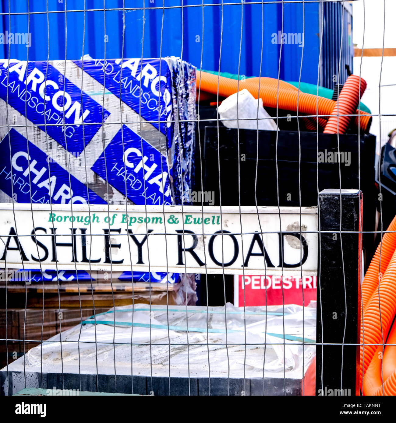 Kommunale Investitionen in die städtische Infrastruktur für öffentliche profitieren. Stockfoto