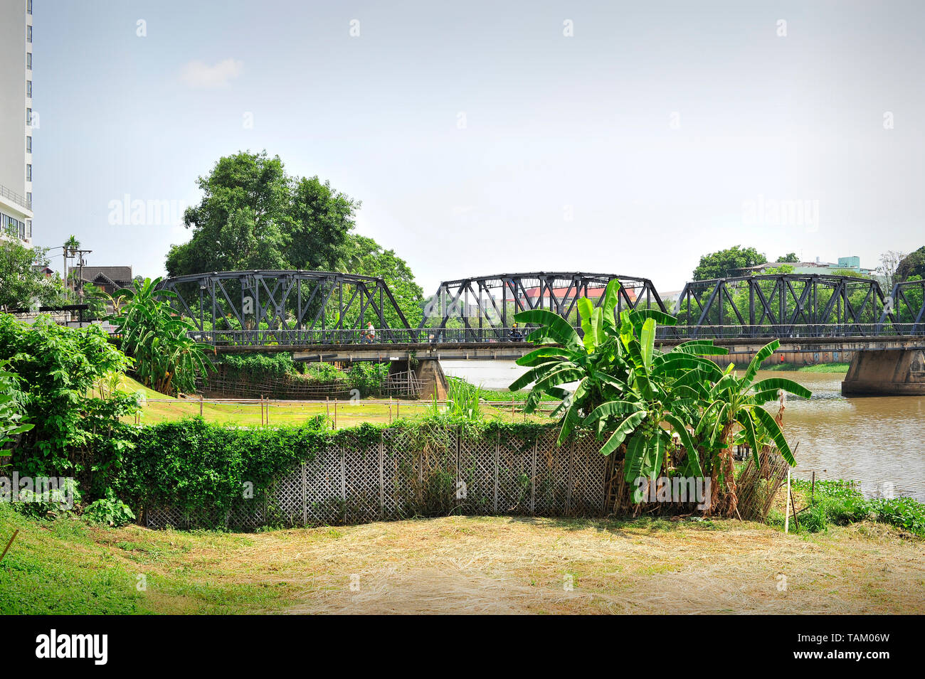 Fluss Ping Chiang Mai in Thailand Stockfoto