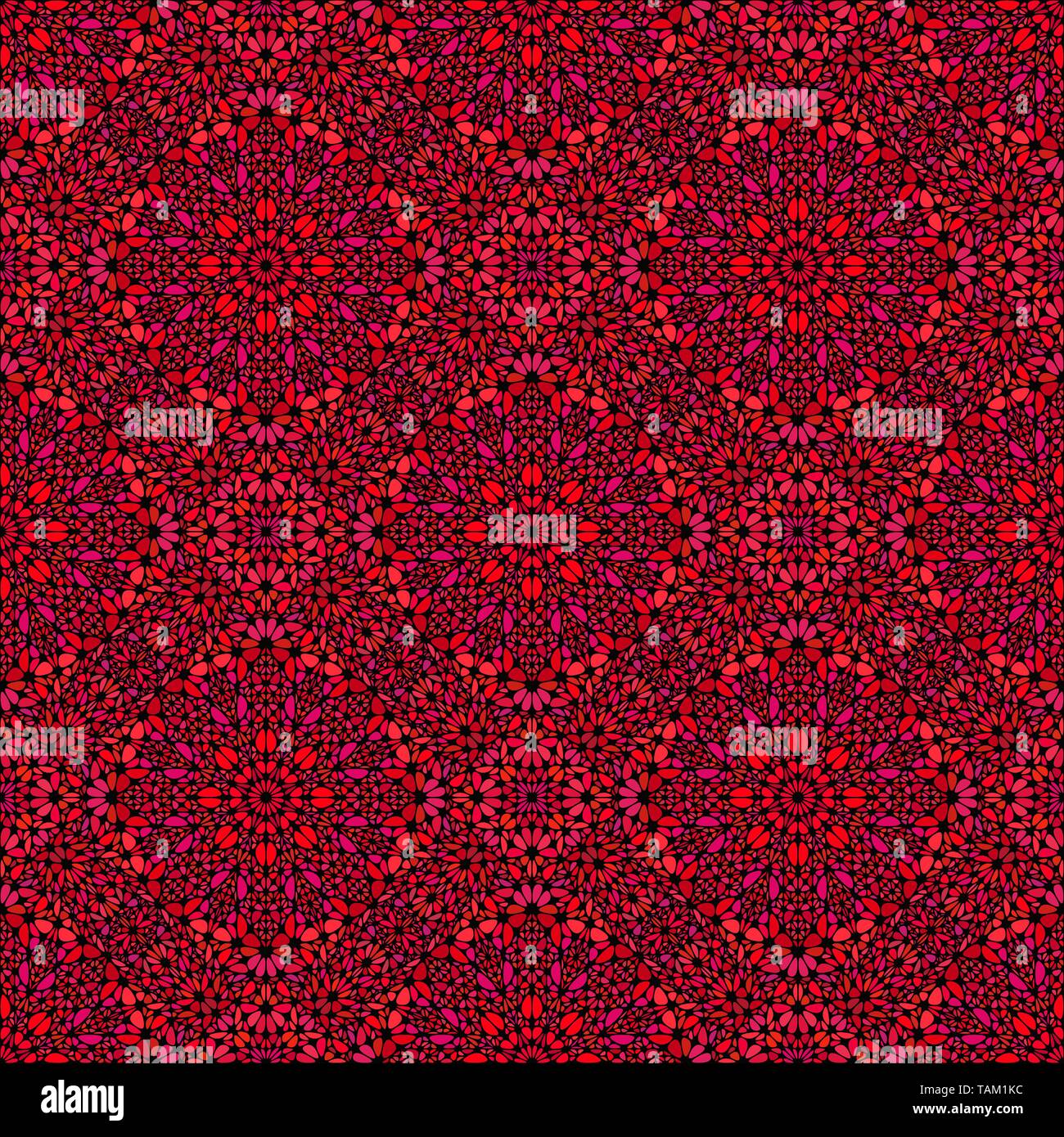 Red böhmischen nahtlose Edelstein orientalische Muster Hintergrund design Stock Vektor