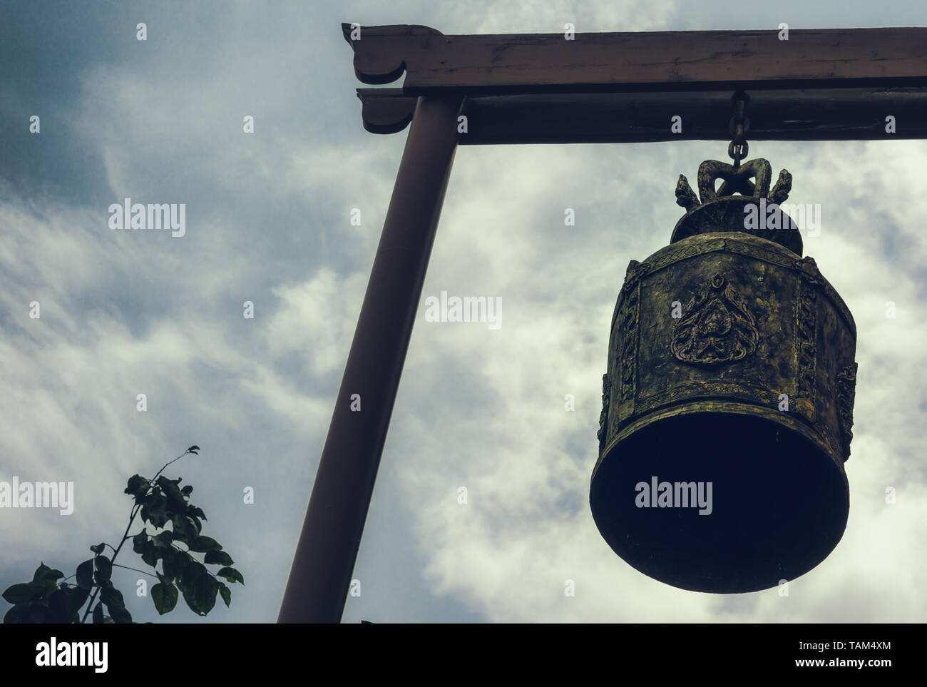 Eine große, alte Glocke in Thailand, Asien Stockfoto