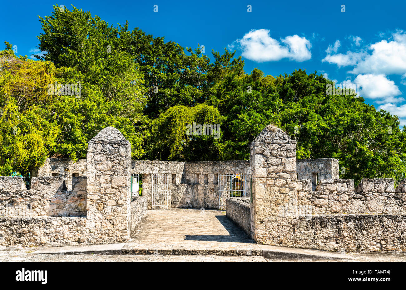 San Felipe Fort in Bacalar, Mexiko Stockfoto