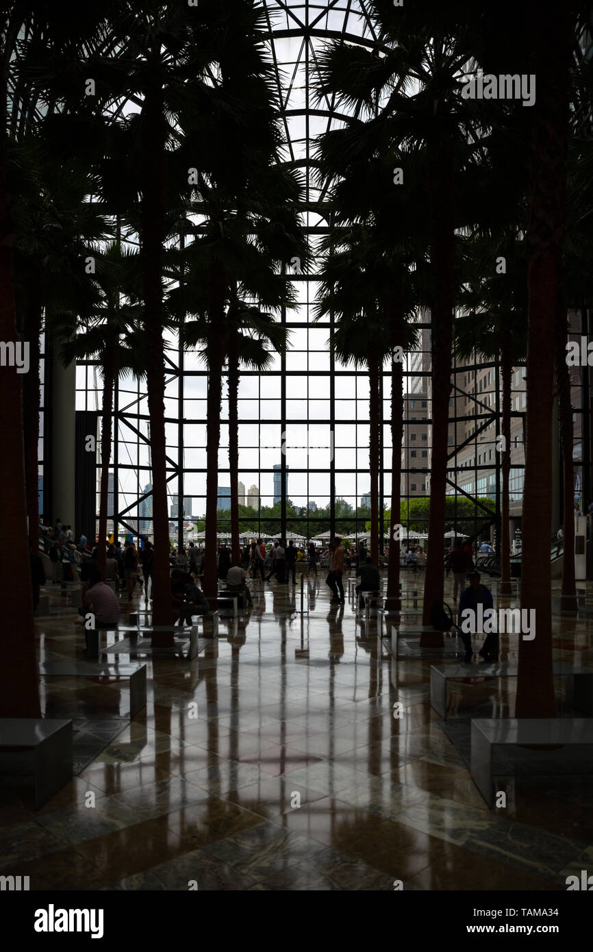 In Brookfield, Wintergarten, Atrium - New York City Stockfoto