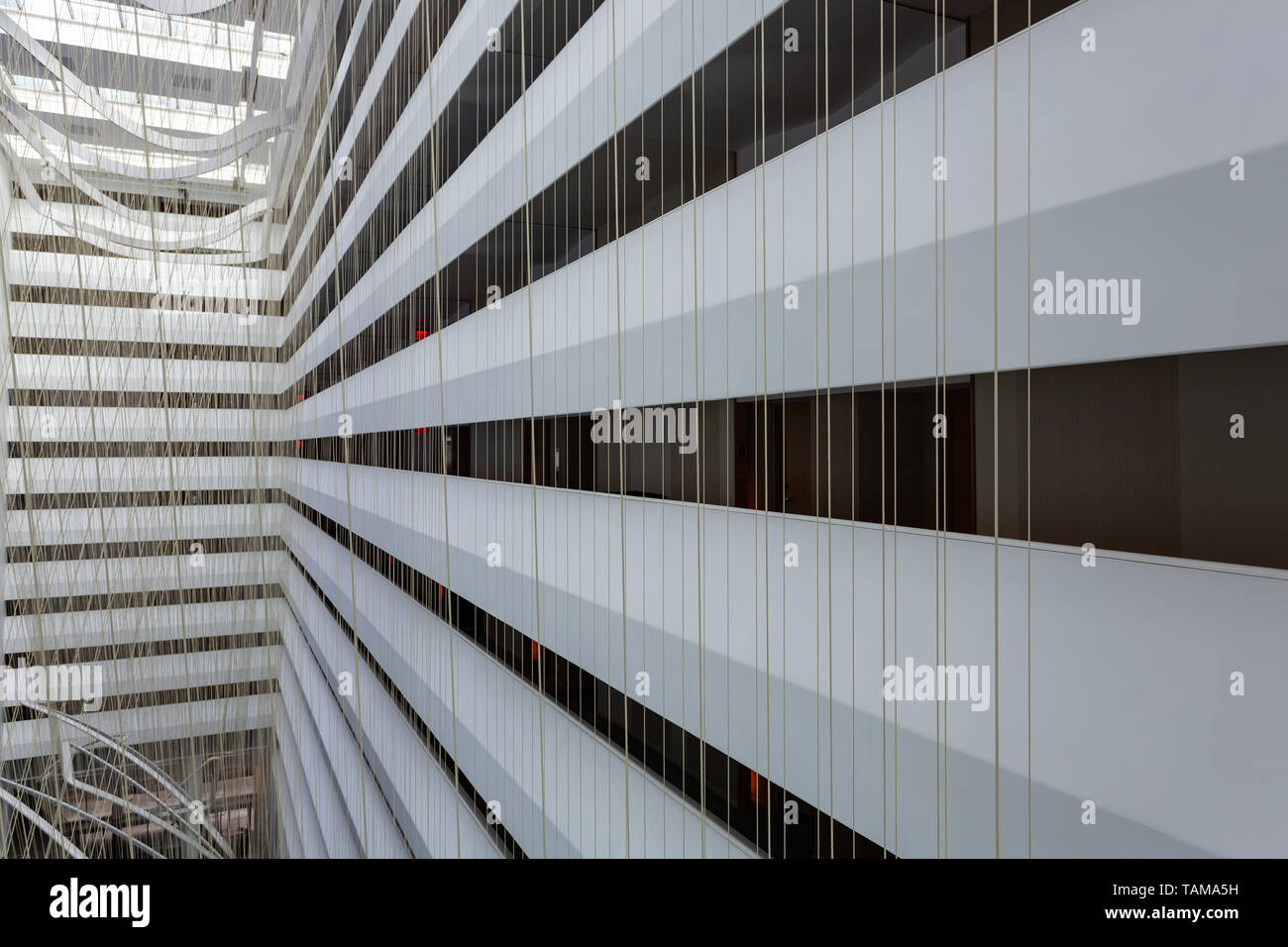 Innenraum der Conrad Hilton Hotel in New York, NY, USA Stockfoto