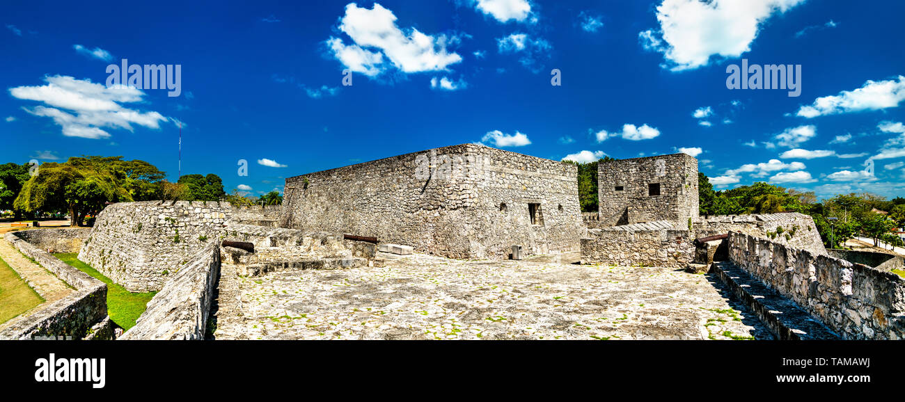 San Felipe Fort in Bacalar, Mexiko Stockfoto