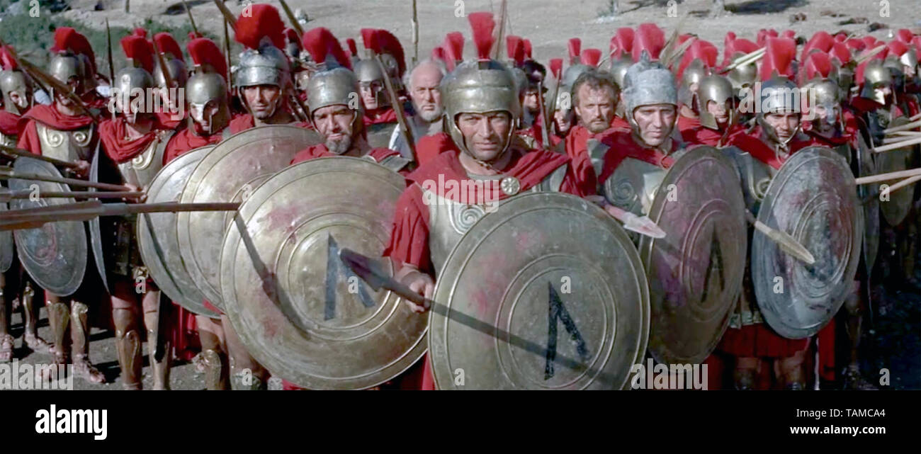 300 SPARTANS 1962 Twentieth Century Fox Film mit Richard Egan Center als König Leonidas Stockfoto