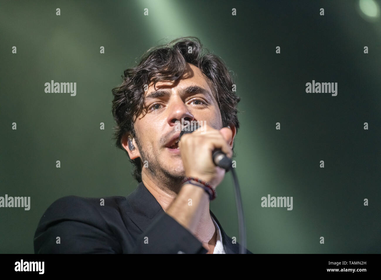 Dublin, Irland. 26 Mai, 2019. Englisch Solo Akustik Sänger Jack Savoretti gesehen auf der Bühne im Dubliner Olympia Theatre. Credit: SOPA Images Limited/Alamy leben Nachrichten Stockfoto