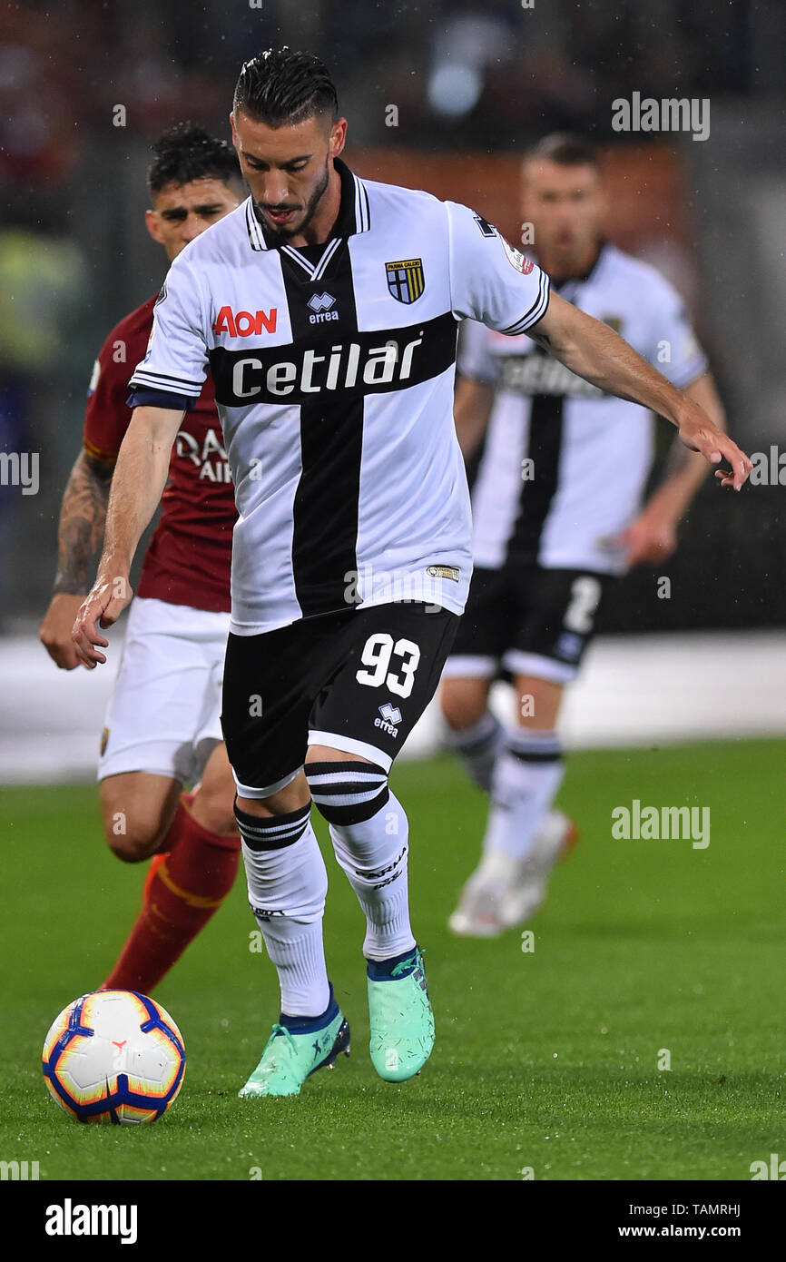 Rom, Italien. 27. Mai, 2019. Fußball Serie A Roma vs Parma. Stadio Olimpico. Rom 26-05-2019 abgebildeten Mattia Sprocati Foto Fotografo01 Gutschrift: Unabhängige Fotoagentur/Alamy leben Nachrichten Stockfoto