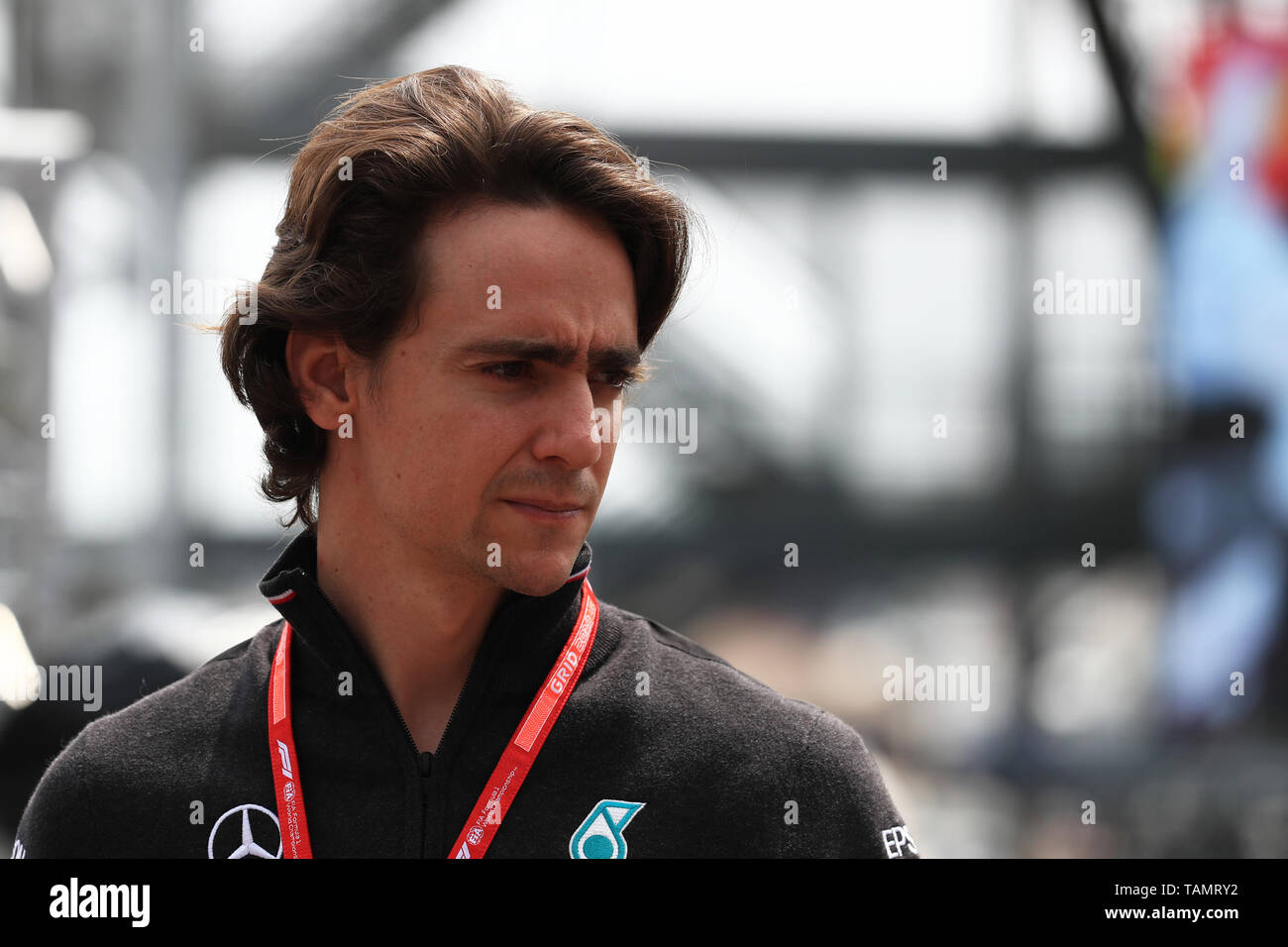 Monte Carlo, Monaco. 25 Mai, 2019. F1 Grand Prix von Monte Carlo, Qualifizierung Tag; Esteban Gutierrez, Simulator Treiber für Mercedes Kredit: Aktion plus Sport/Alamy leben Nachrichten Stockfoto