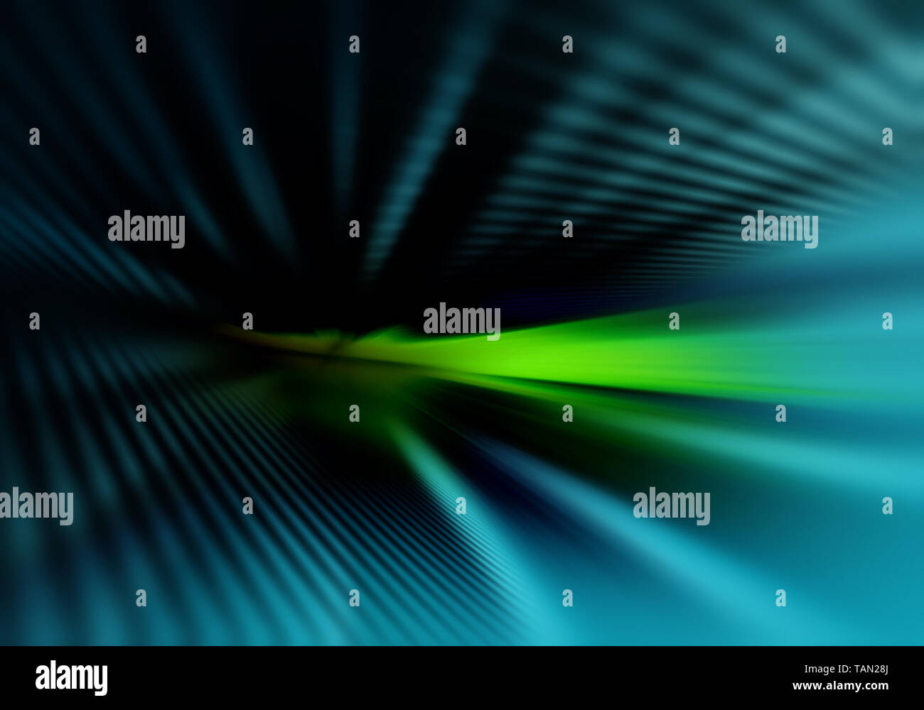 Abstrakte dunklen geometrischen Hintergrund mit geraden parallelen Linien Farbtönen leuchten bei schwachem Licht Stockfoto