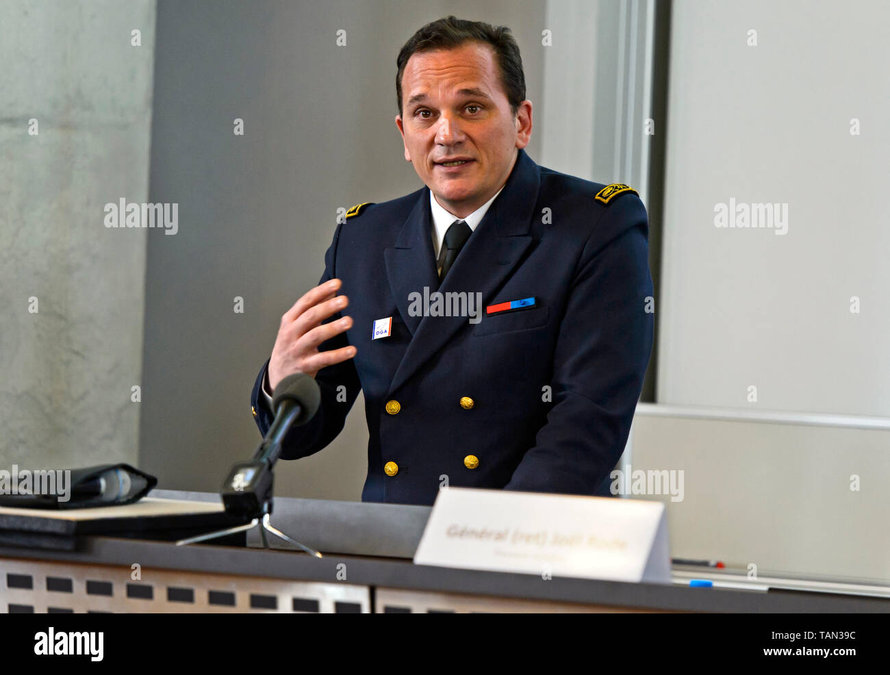 Allgemeine Vincent Thomassier, Direktor, Direction générale de l'armement, DGA, Generaldirektion für Rüstung, Frankreich Stockfoto