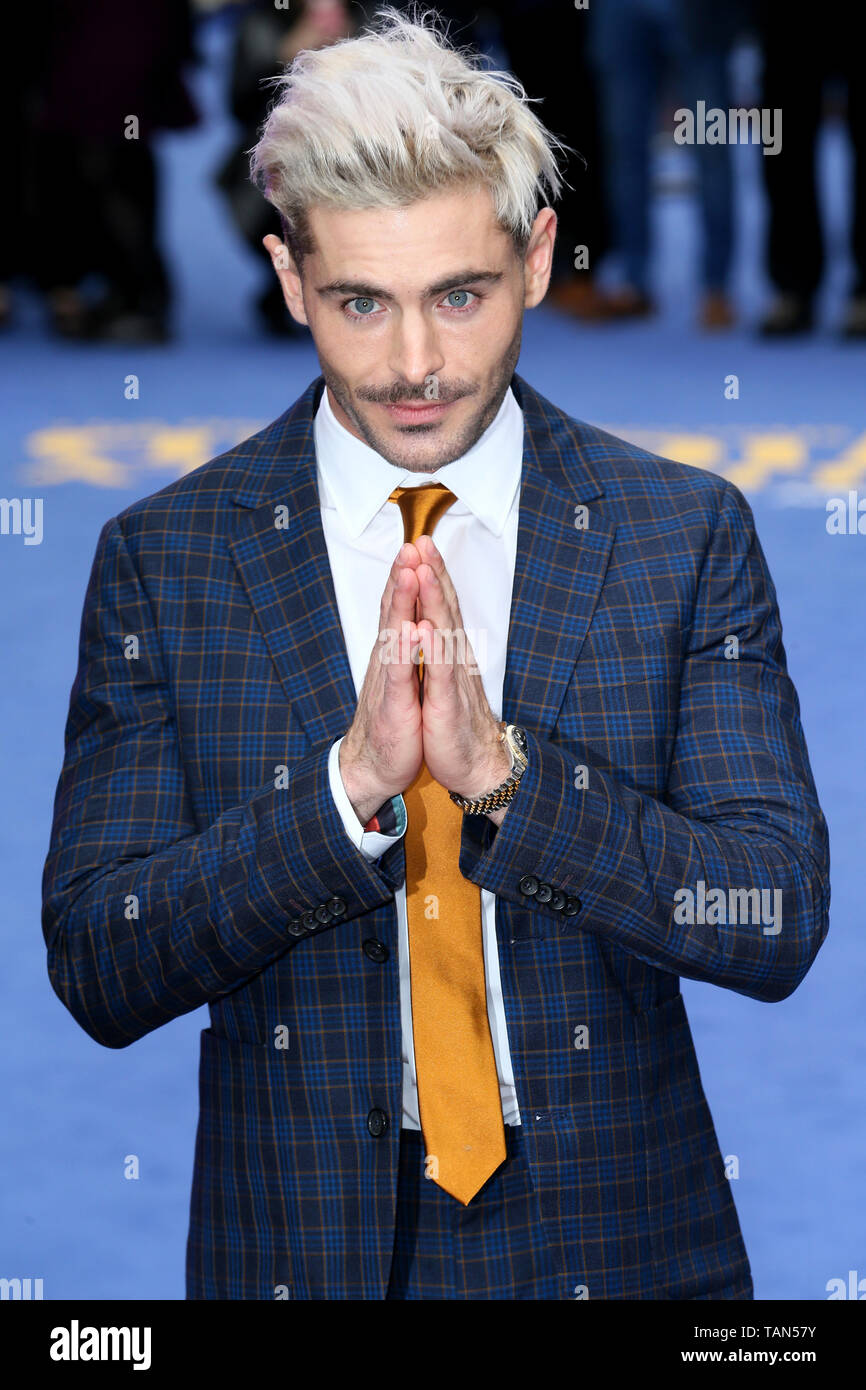 Die Europäische Premiere von "äußerst Böse, erschreckend Bösen und Gemeinen' im Curzon Mayfair - Ankunft mit: Zac Efron Wo: London, Vereinigtes Königreich, wenn: 24 Apr 2019 Credit: Mario Mitsis/WENN.com Stockfoto