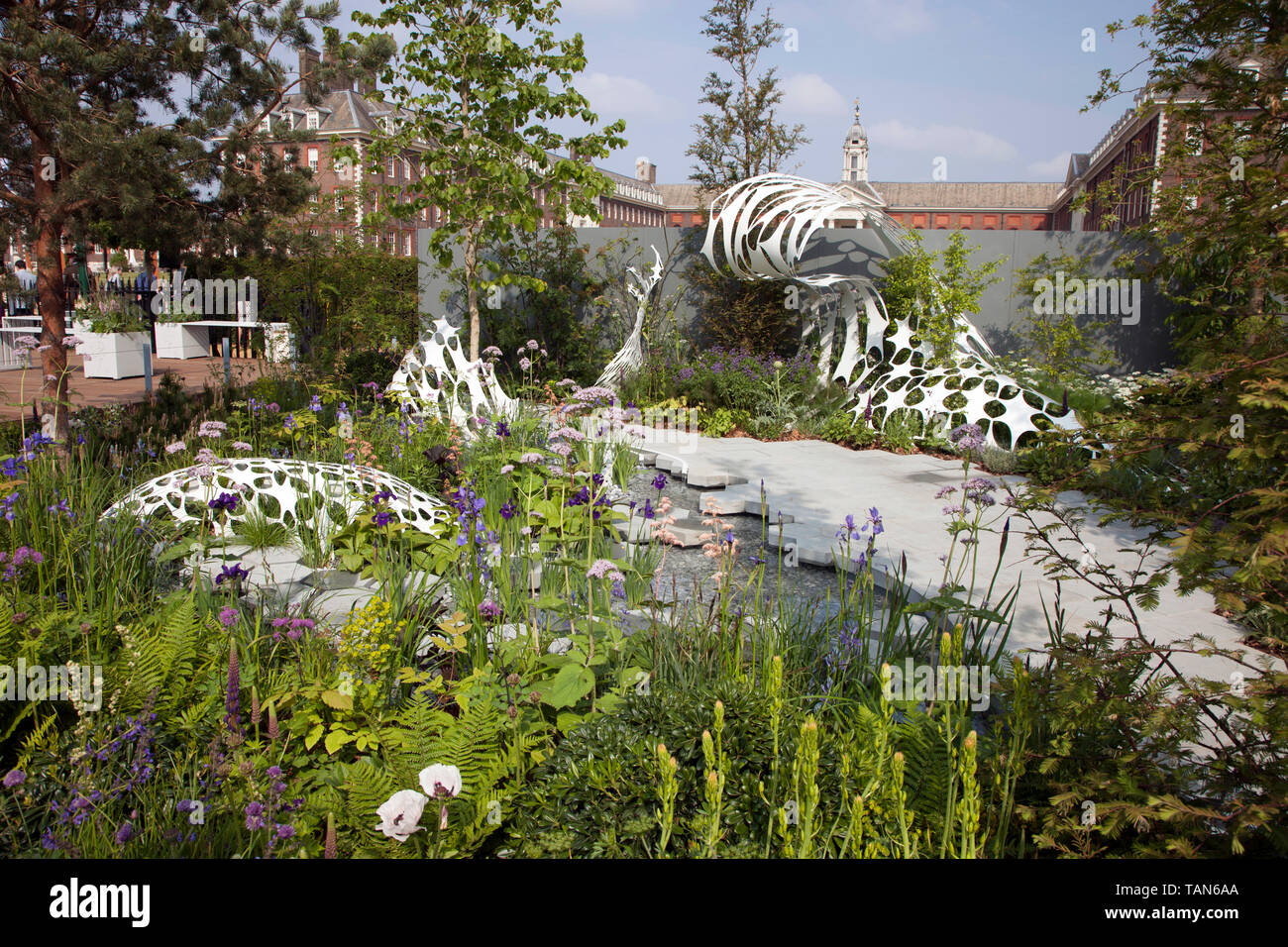 Der Manchester Garten, Raum zum Wachsen Garten an der RHS Chelsea Flower Show 2019 Stockfoto