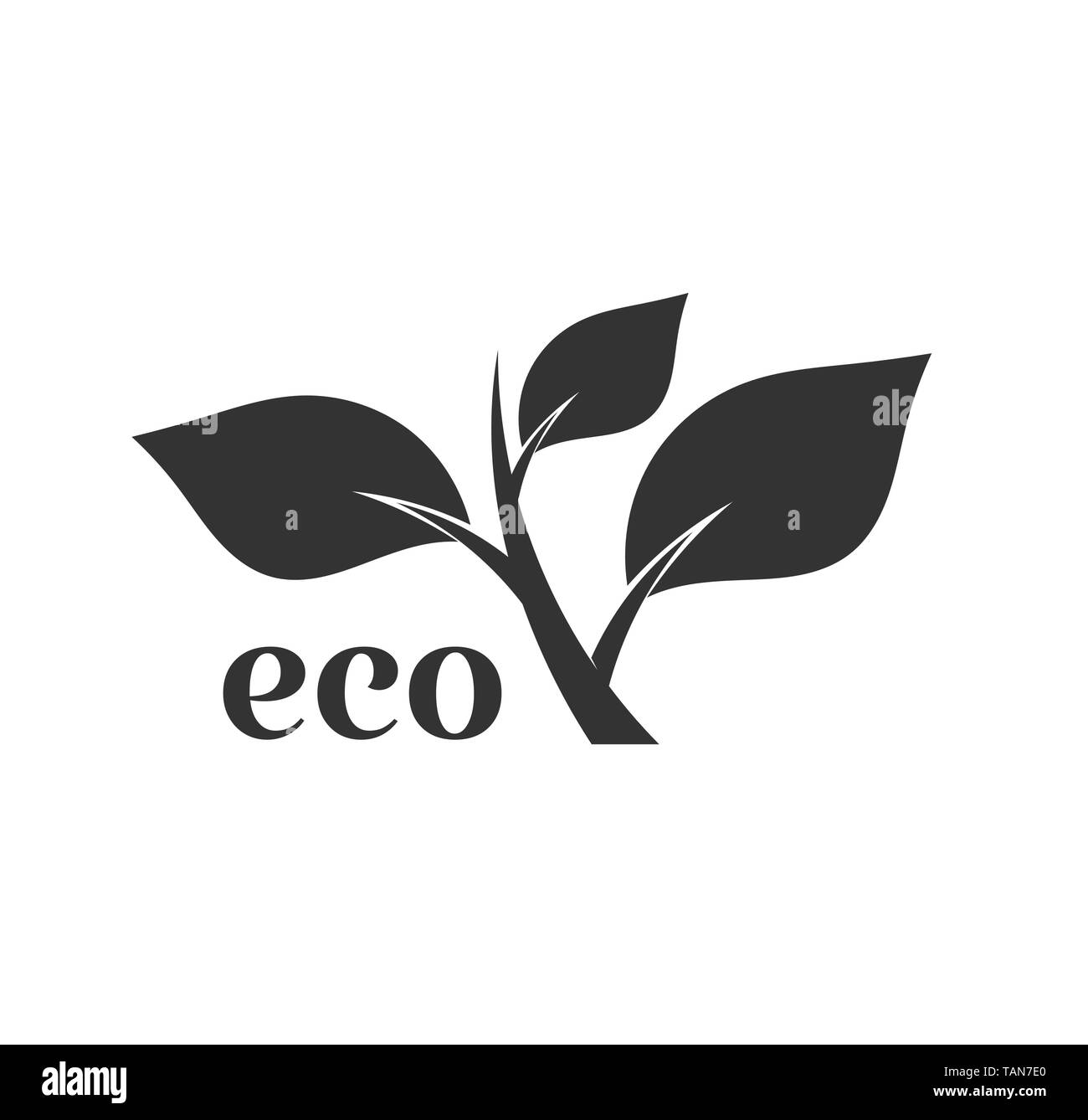 Eco pflanze Symbol. Vector Illustration Stock Vektor