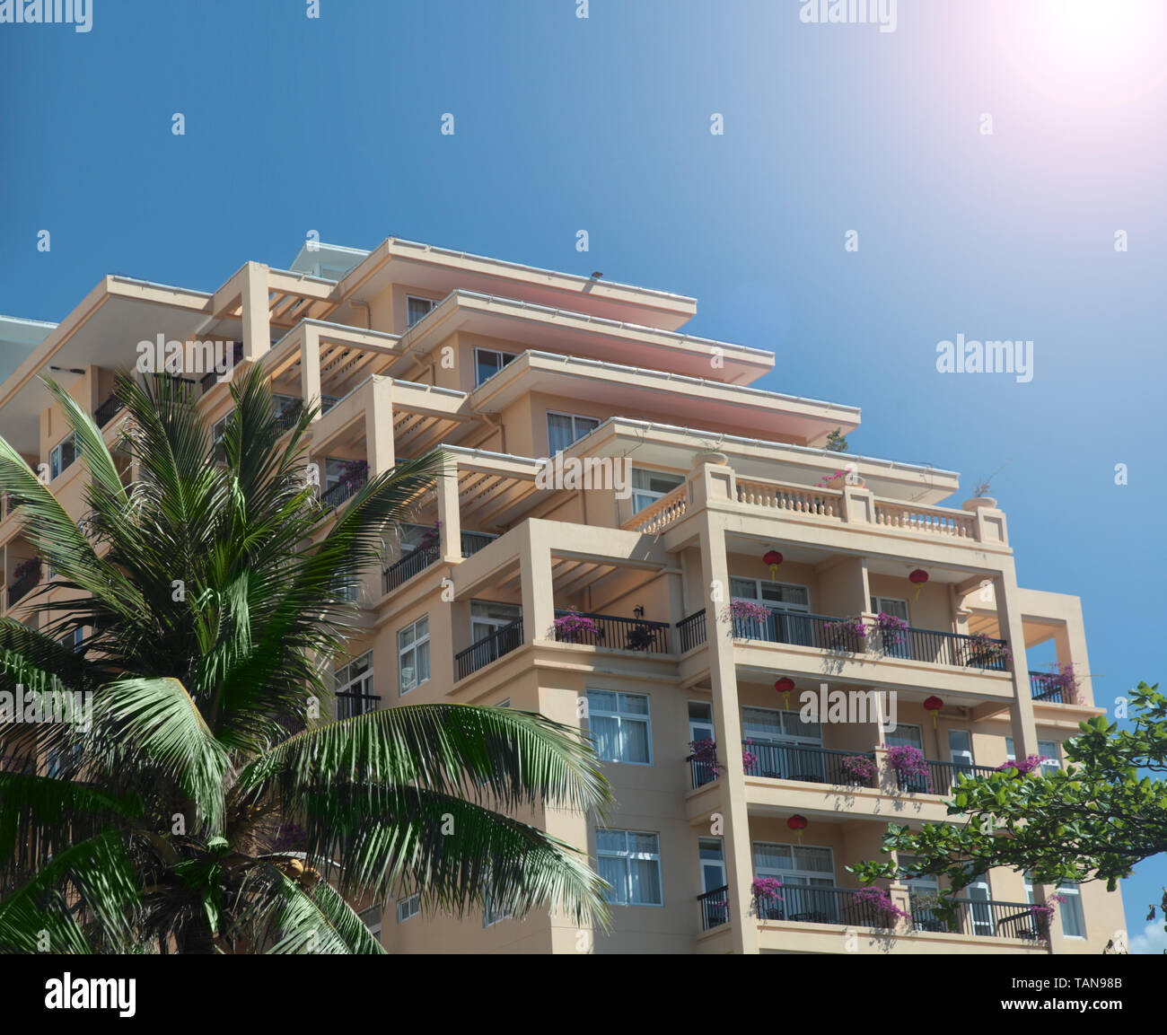 Gebaut, Bezirk, Wohn, Struktur, Architektur, Wolkenkratzer, moderne, Außen, Wohnung, Stadt, Gebäude, Stadt, blau, Szene, Stockfoto