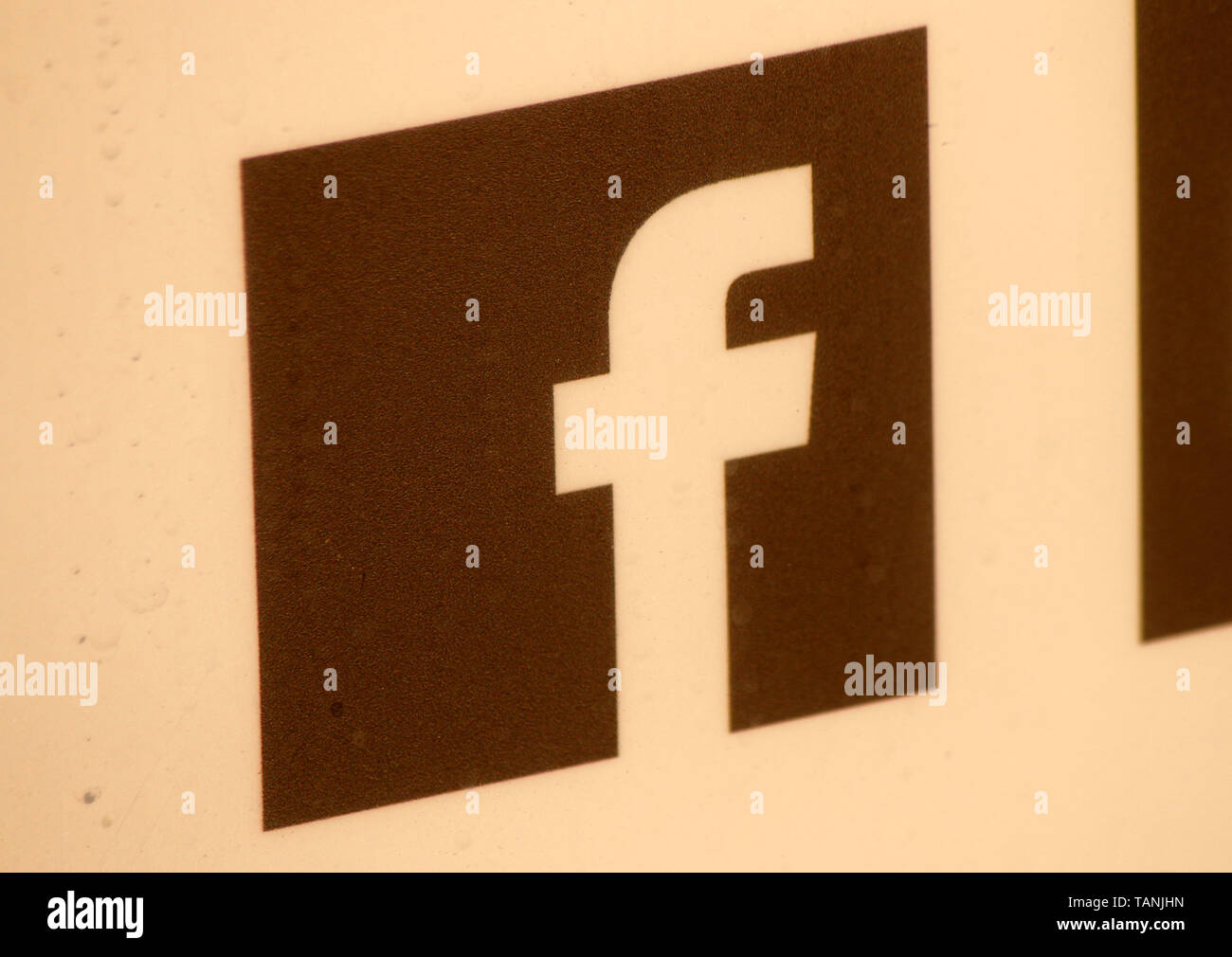 Das Logo der Marke/das Logo der Marke "Facebook". Stockfoto