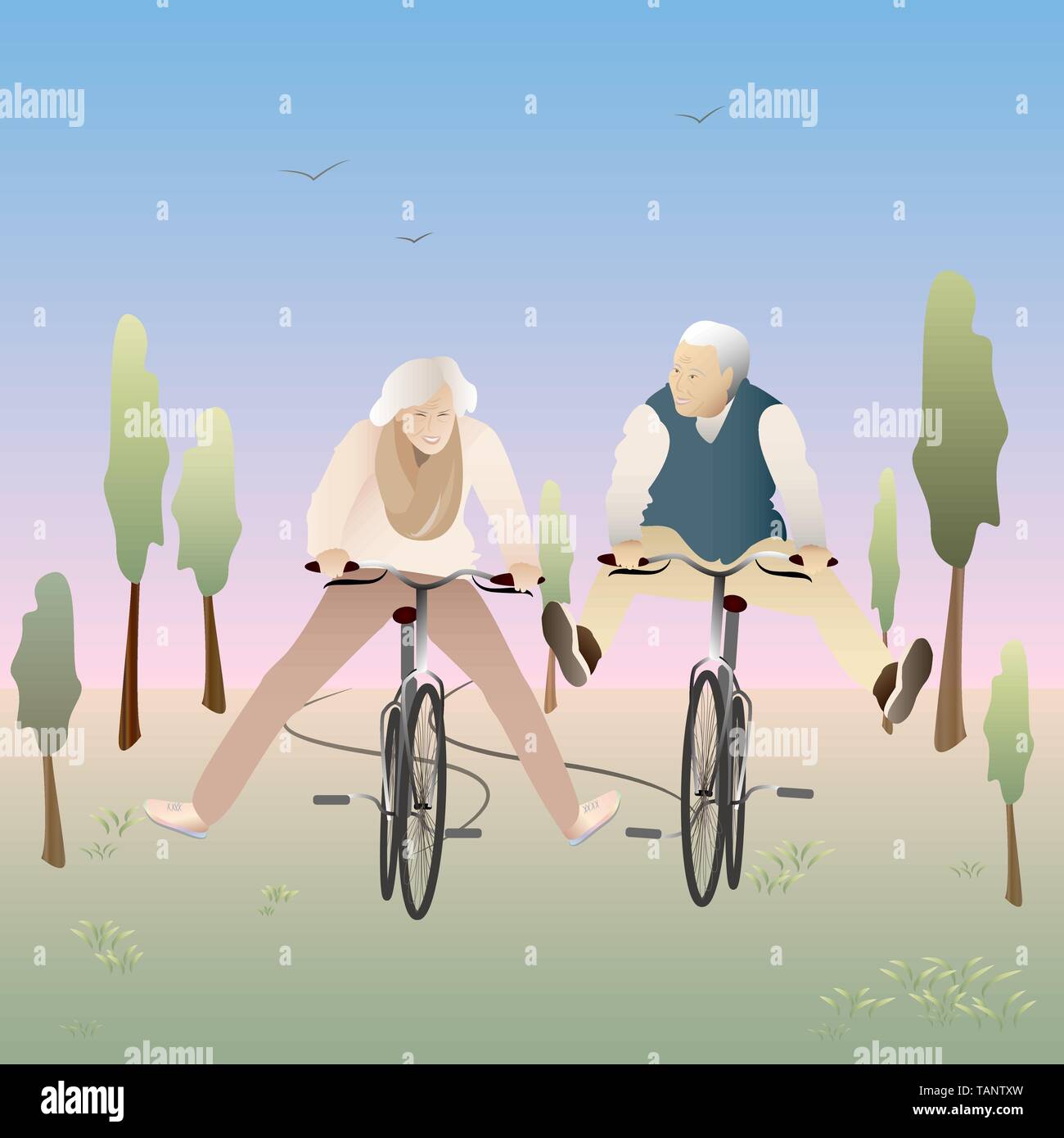 Ruhestand alt Stock-Vektorgrafiken kaufen - Alamy
