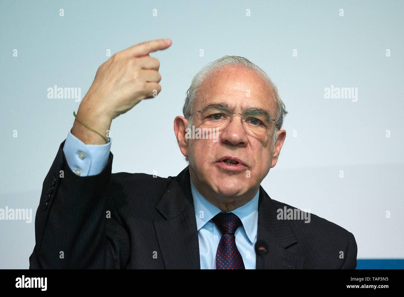 25.04.2019, Berlin, Berlin, Deutschland - Angel Gurria, Generalsekretär der OECD. 00 R 190425 D 090 CAROEX.JPG [MODEL RELEASE: NEIN PROPERTY RELEASE: NEIN (c Stockfoto