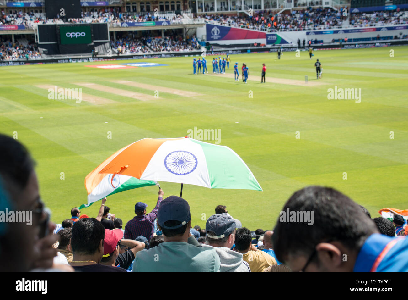 ICC 2019 Indien gegen Neuseeland Aufwärmspiel im Kia Oval, London Stockfoto